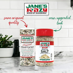 Jane's Krazy Mixed Up Pepper bottle elevates meats and veggies.