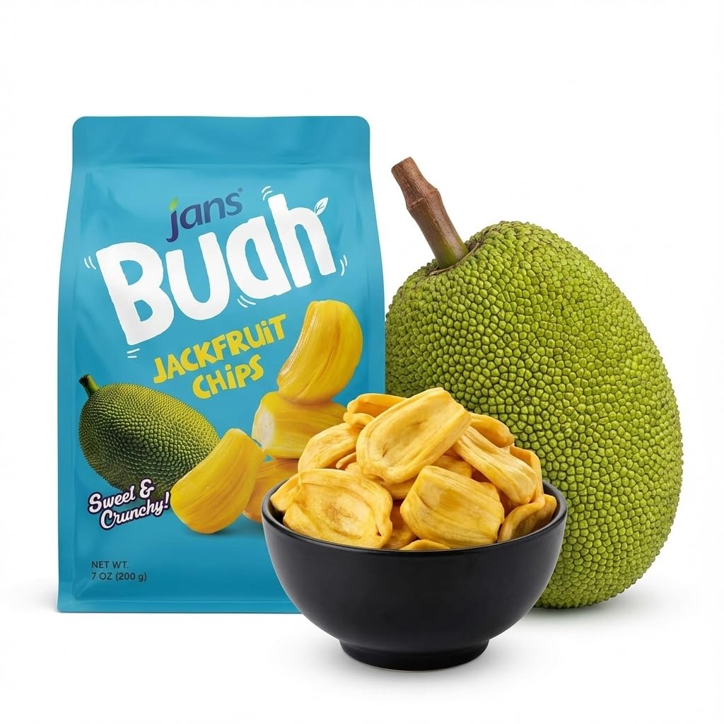Jans Jackfruit Chips on-the-go lifestyle, compact and convenient.