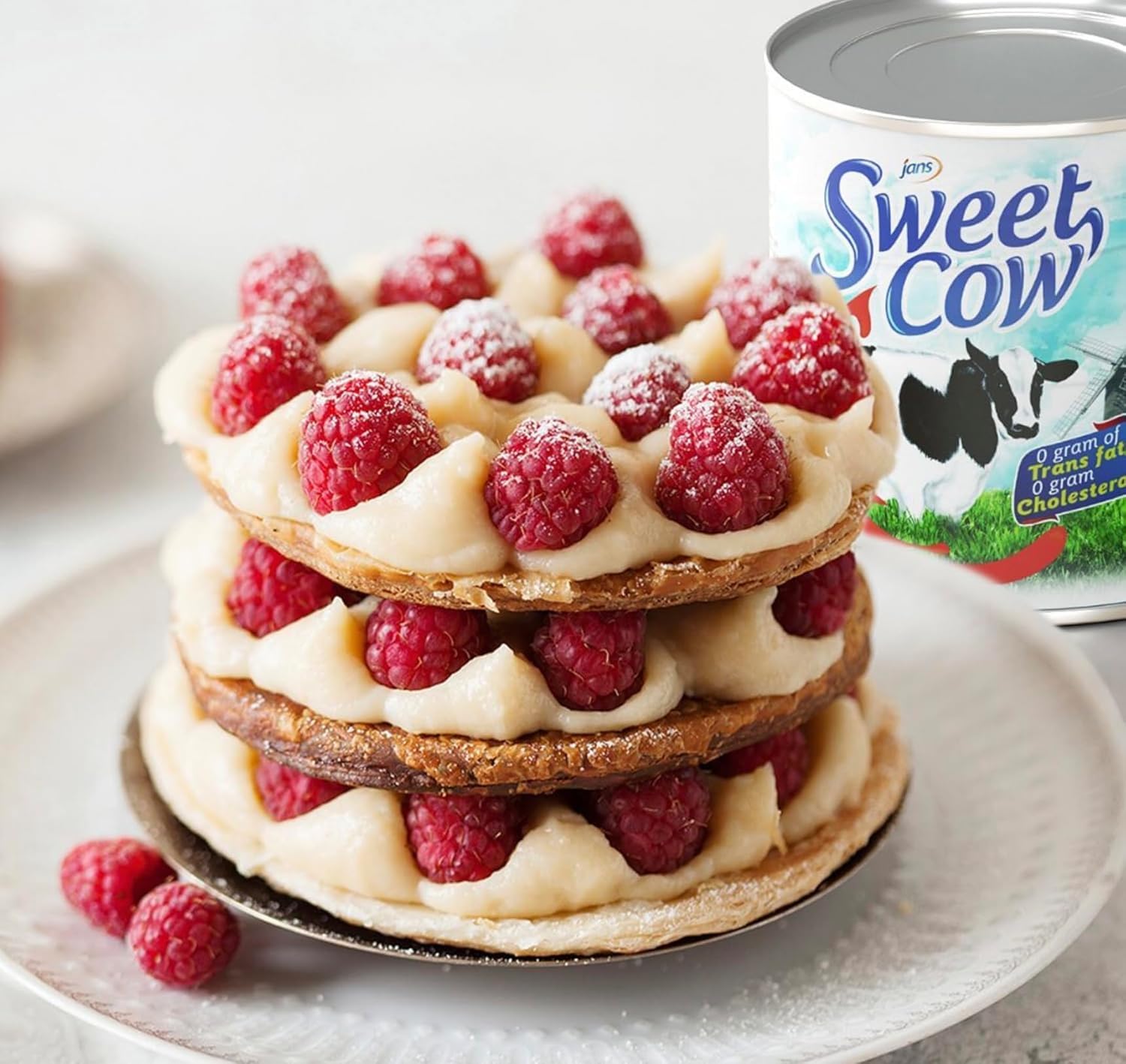 Jans Sweet Cow condensed milk pour adds creamy creamer to coffee