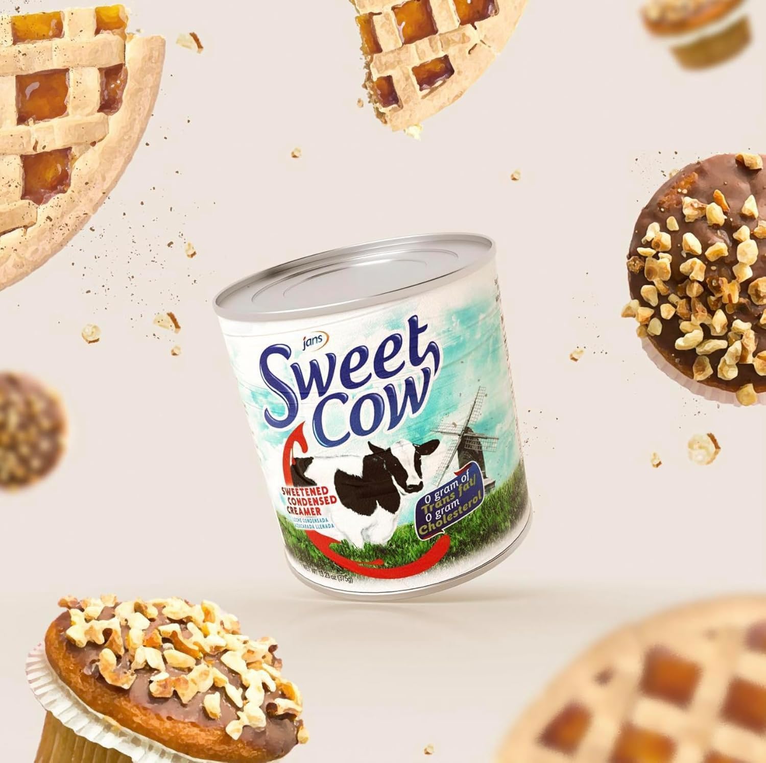 Jans Sweet Cow ube-flavored condensed milk offering vibrant color and sweetness