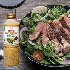 Japanese Deep Roasted Sesame Dressing label closeup highlighting bold sesame flavor.