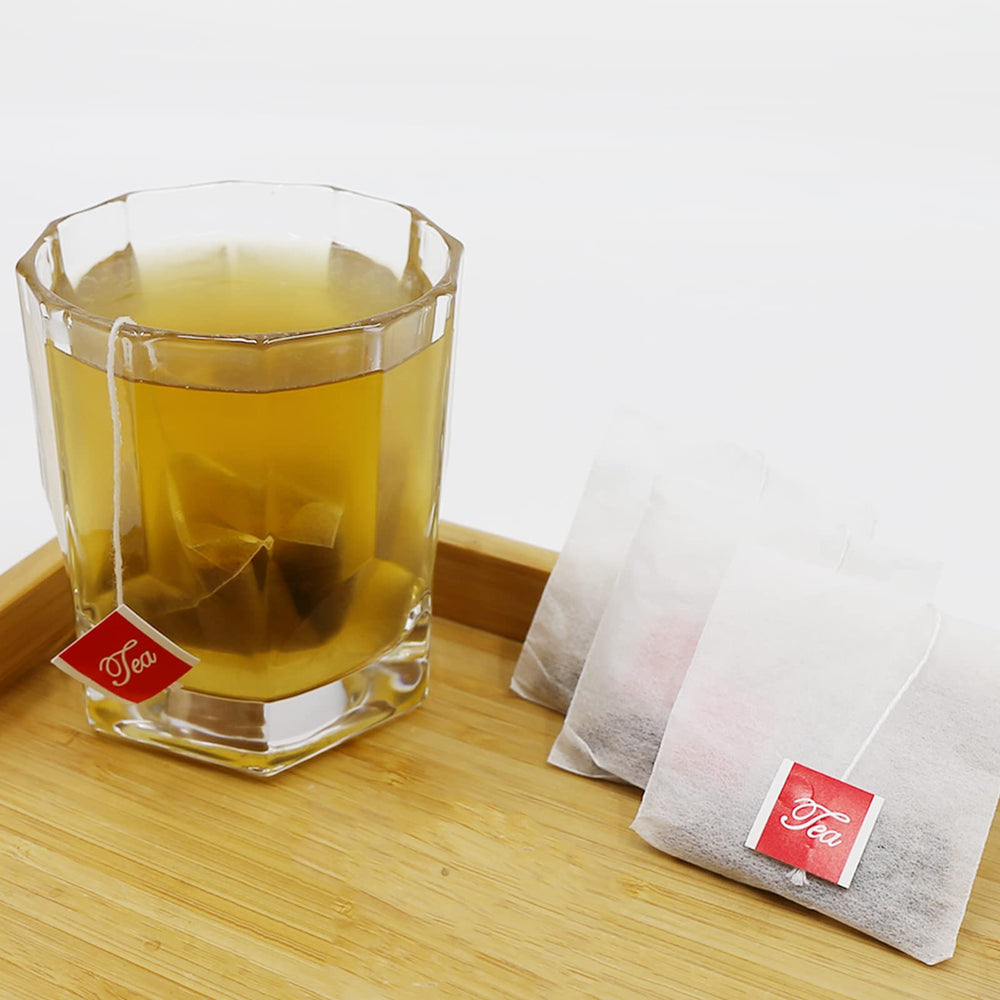 Jarteela tea bag in cup ready to brew with clean ingredients.
