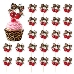JarThenaAMCS cheetah-bow-cherry-topper adds vibrant charm to birthdays.