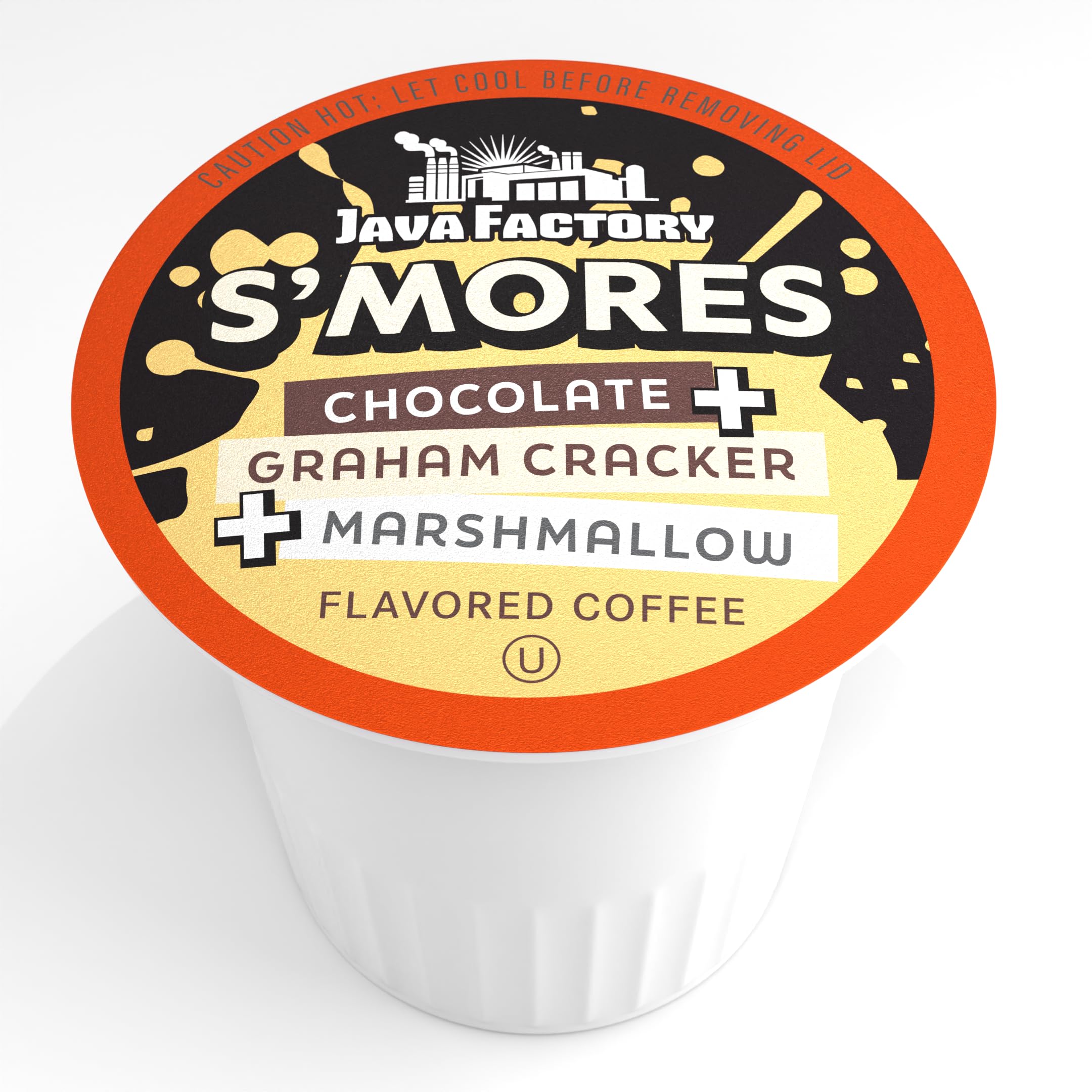 Java Factory S'mores with chocolate notes, perfect for dessert-like coffee