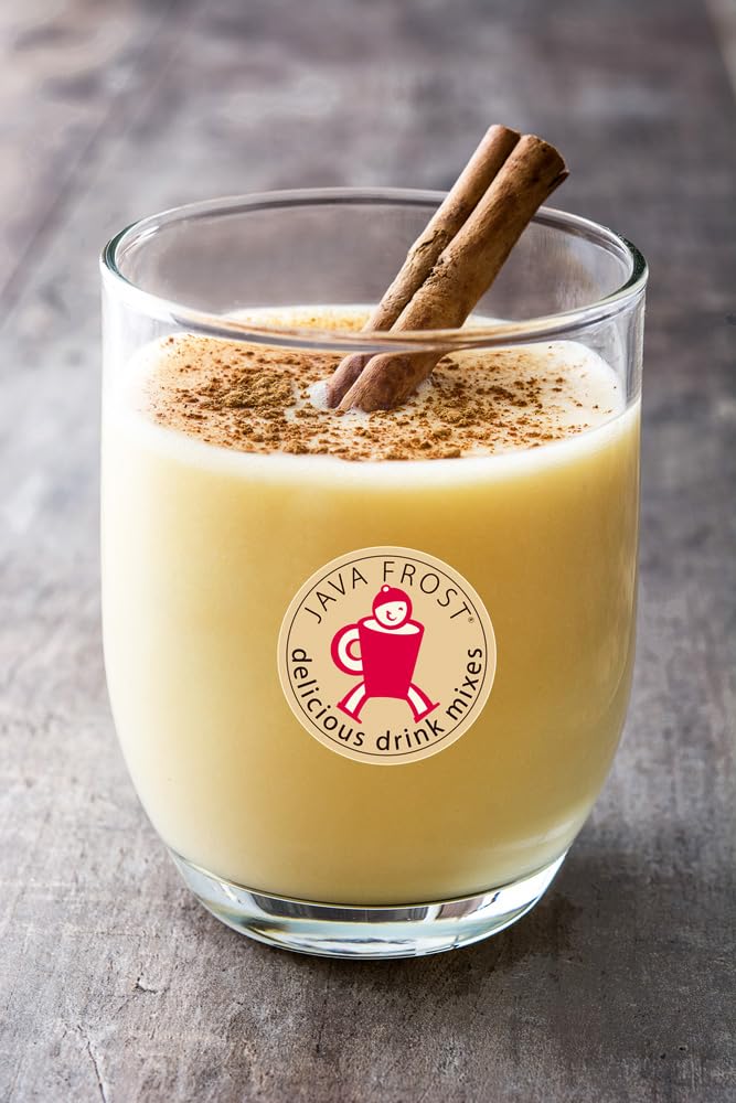 Java Frost easy-prep mix in bowl ready to whisk