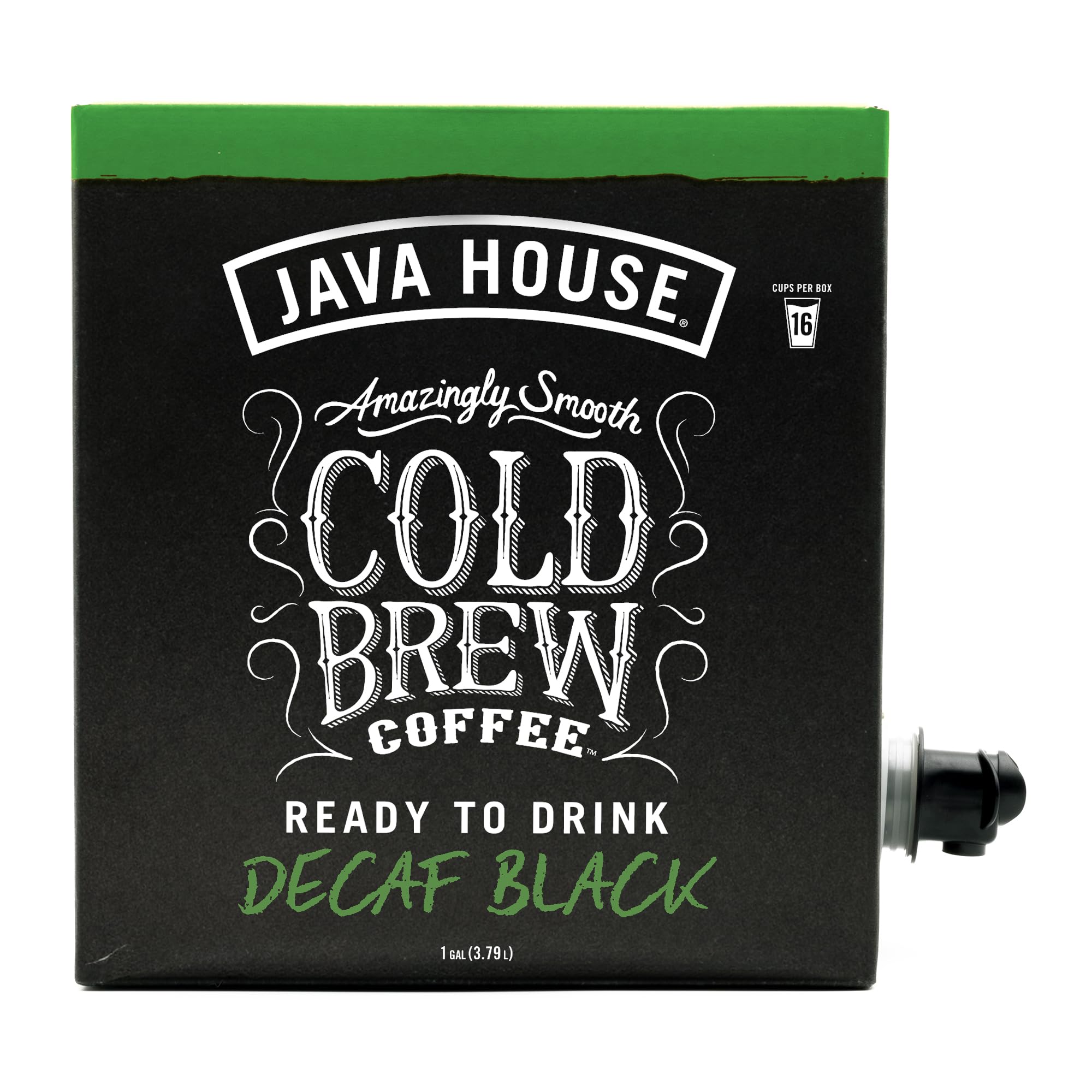 Java House Arabica decaf beans highlight smooth flavor.