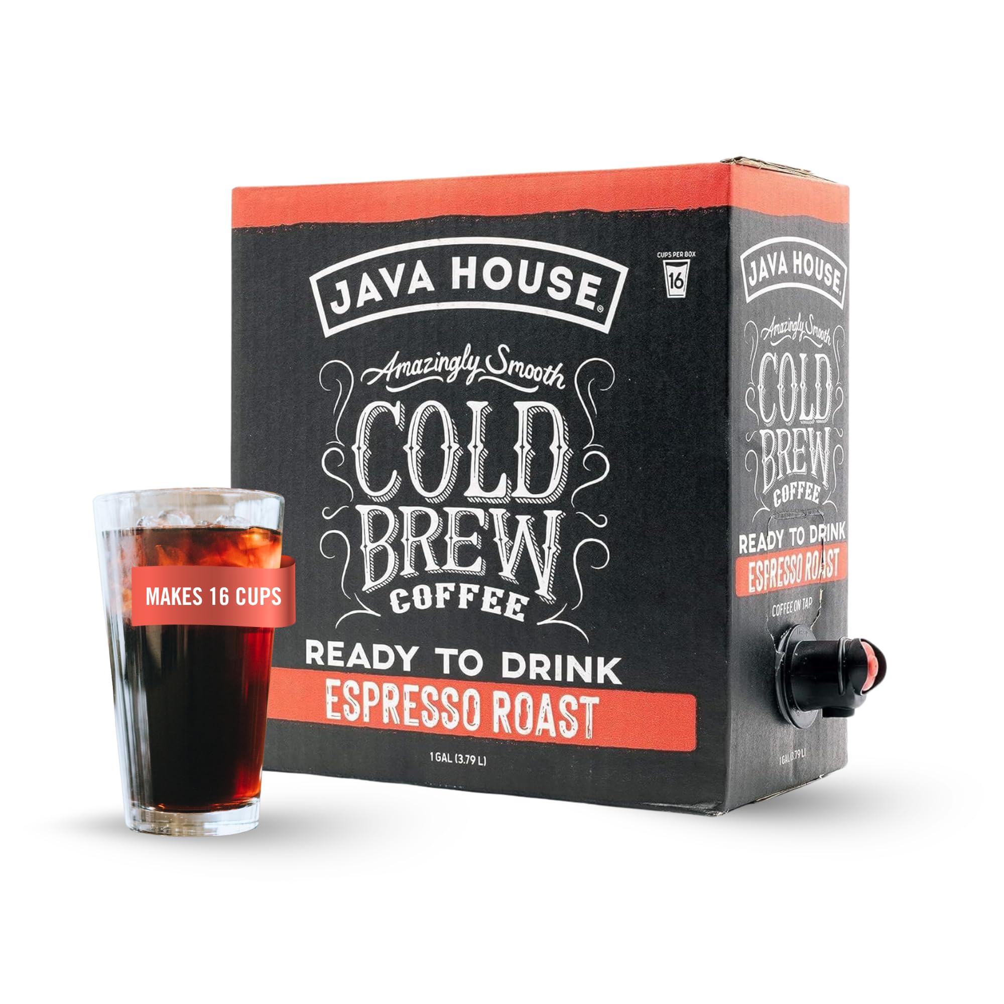 Java House Cold Brew on Tap ready to serve with bold espresso flavor