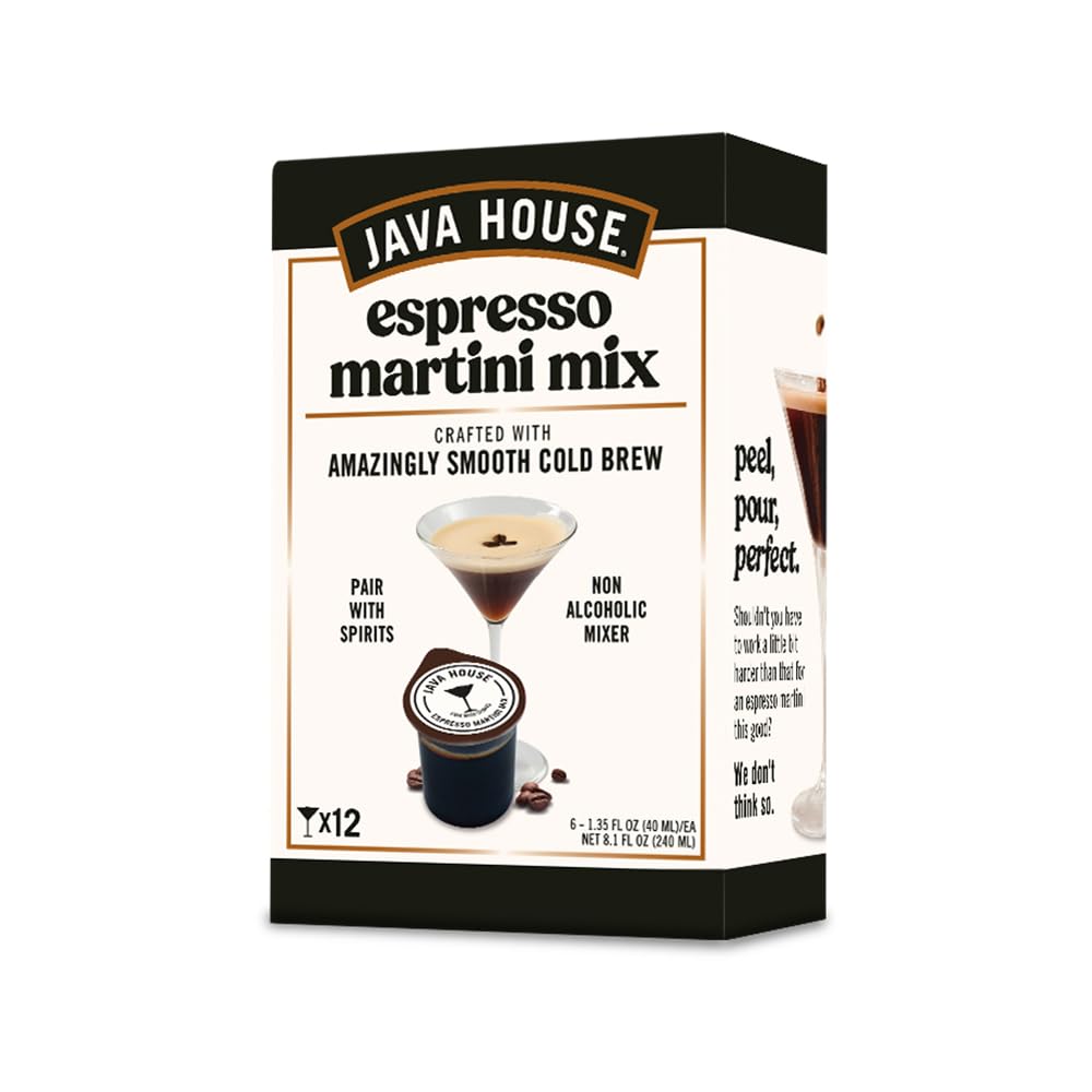 Java House cold brew pods pack front for quick bar-quality cocktails.