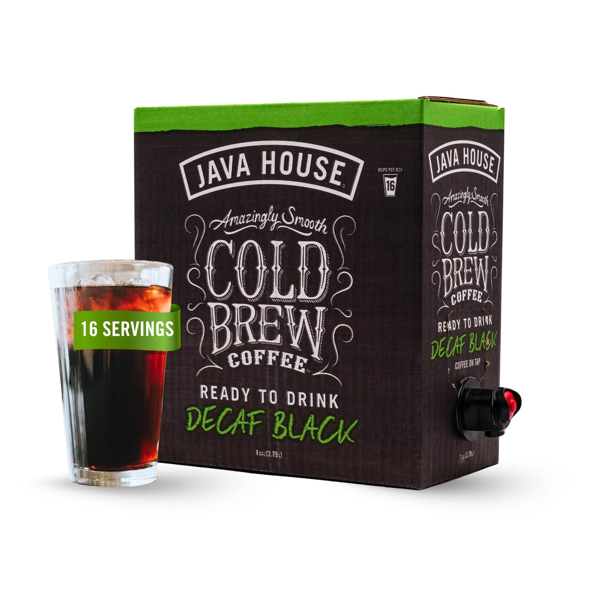 Java House Cold Brew on Tap pour into glass for easy refreshment.