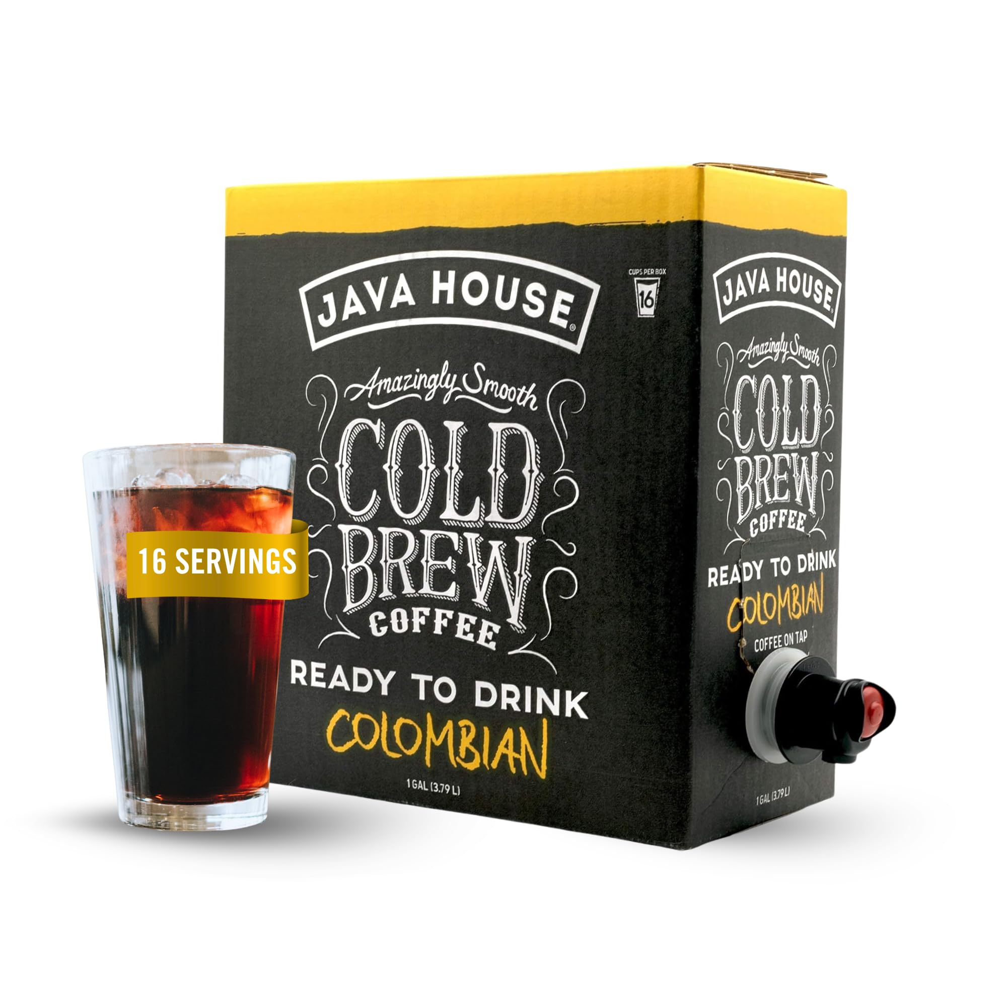 Java House Cold Brew on Tap spout for instant, convenient serving.