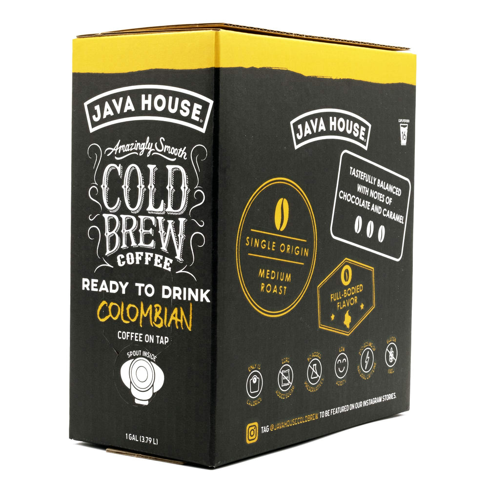 Fridge-ready Java House cold brew stays chilled and ready to drink.