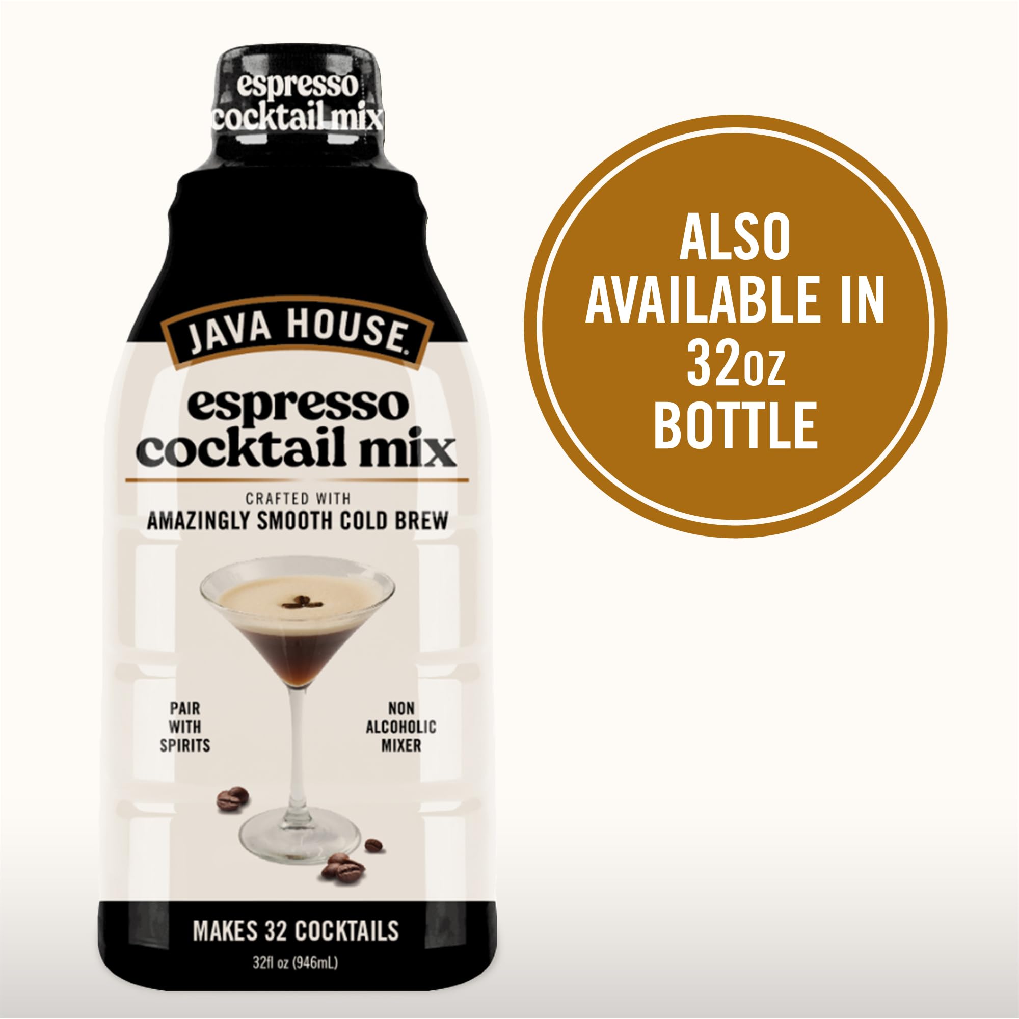 Java House label detail shows premium 100% Arabica concentrate.