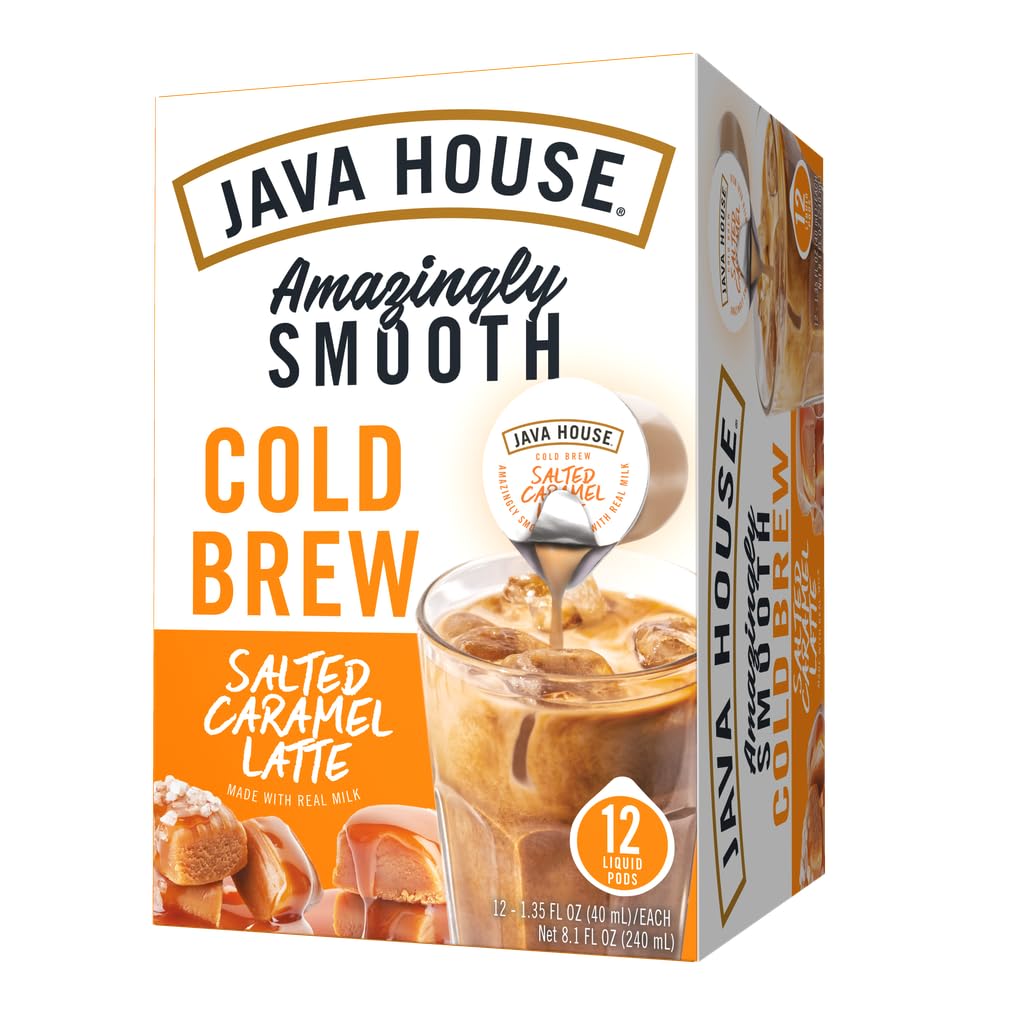 Java House Salted Caramel Latte hot cup ready for sipping