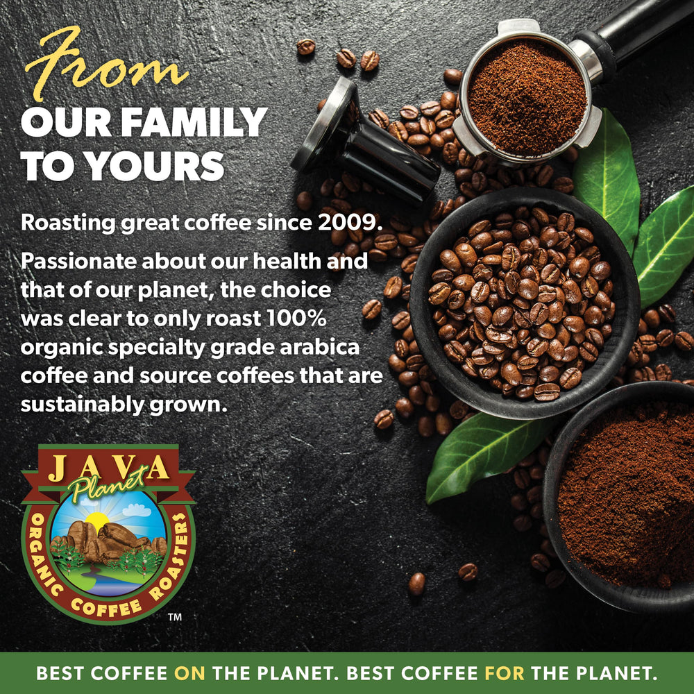 Java Planet organic and mold-free certified coffee.