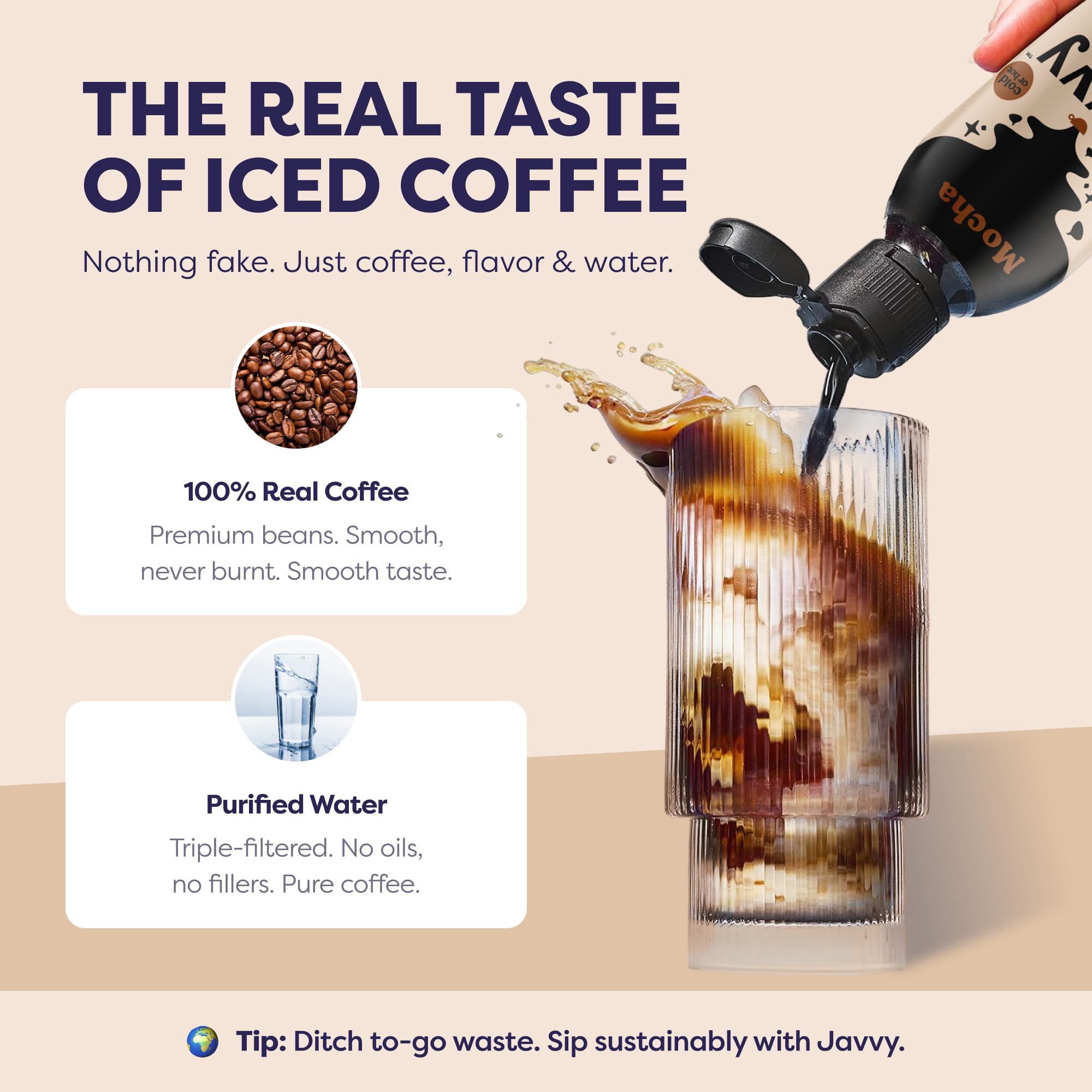 Javvy 35 servings per bottle illustrates strong value for everyday coffee routines