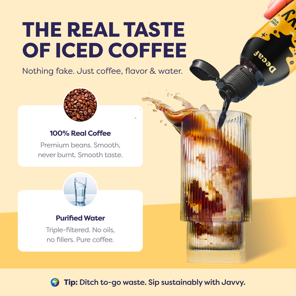 Javvy Coffee Concentrate 80mg caffeine per teaspoon for a consistent pick-me-up