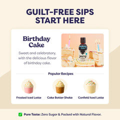 Javvy Birthday Cake ice shot highlights refreshing iced coffee possibilities