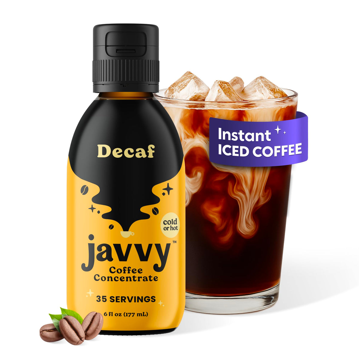 Javvy Coffee Concentrate for cold brew on ice delivering smooth flavor and refreshment