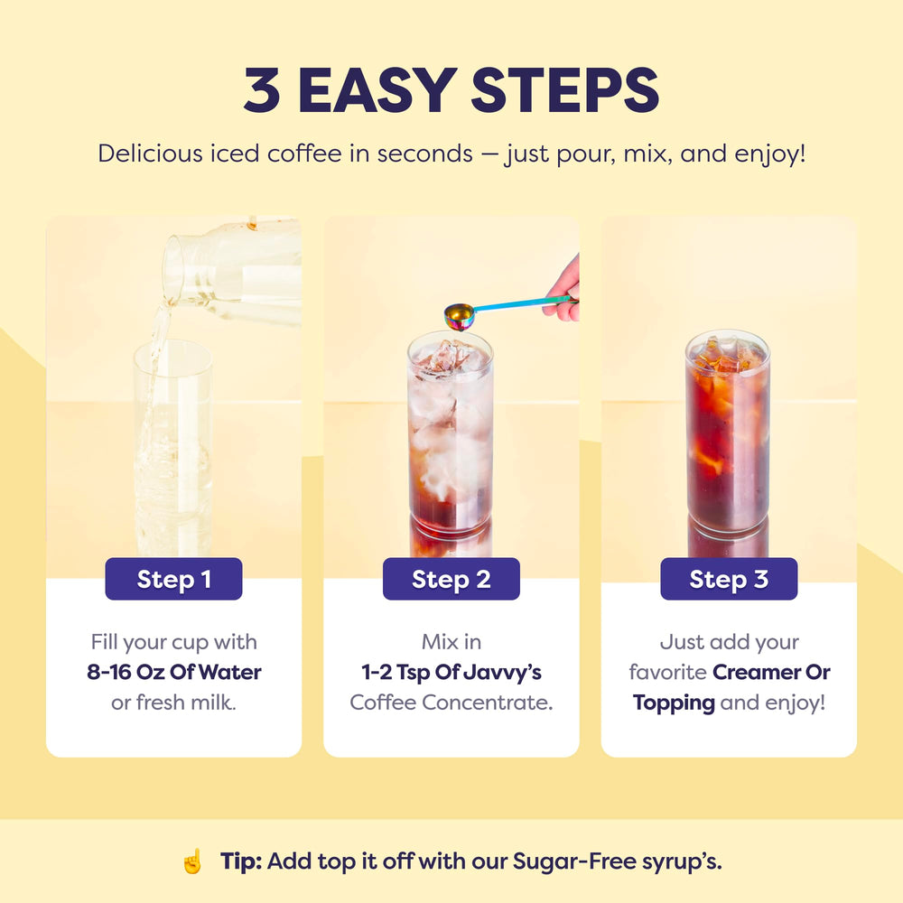 Javvy flavor variety offers versatile drinks for home brewing.