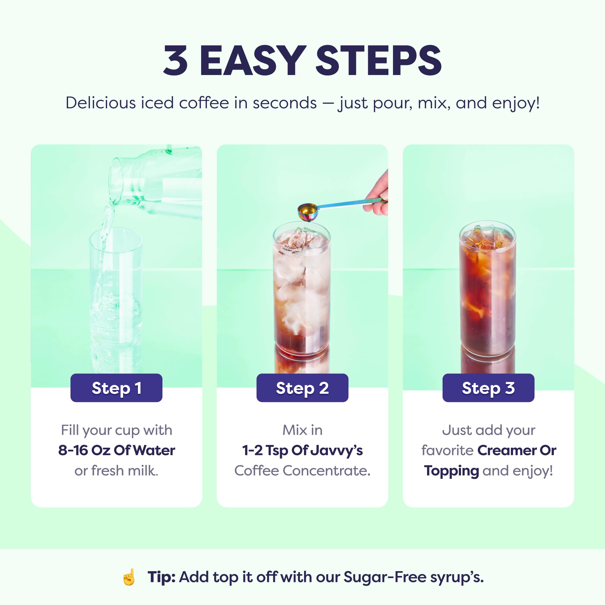 Javvy bottle label design emphasizing premium quality and transparency