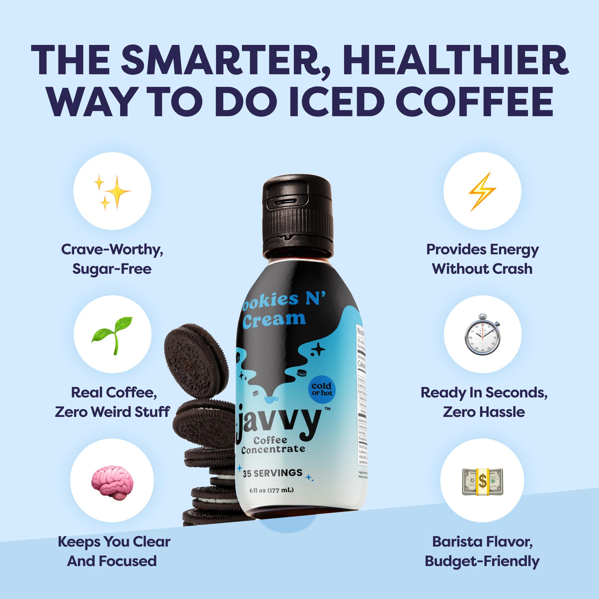 Cookies N’ Cream concentrate enhancing latte and cappuccino texture