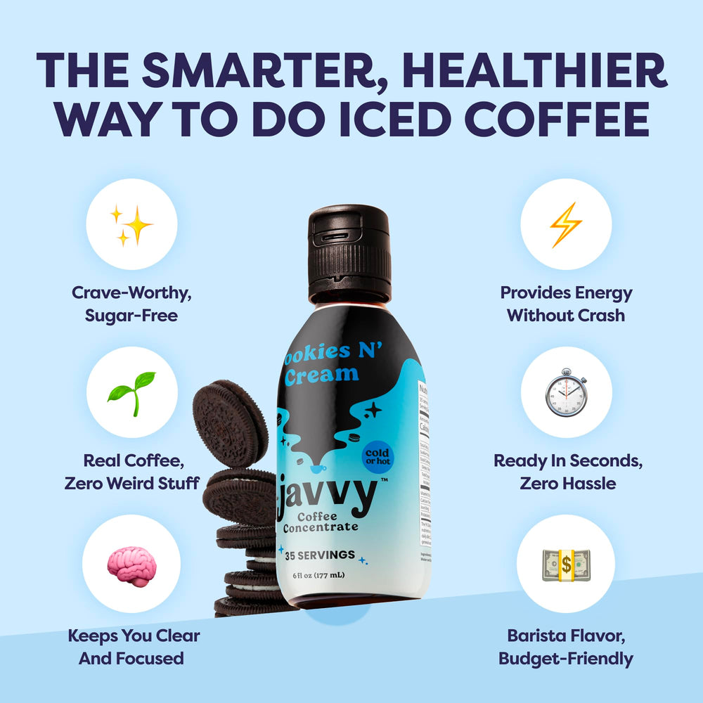 Cookies N’ Cream concentrate enhancing latte and cappuccino texture