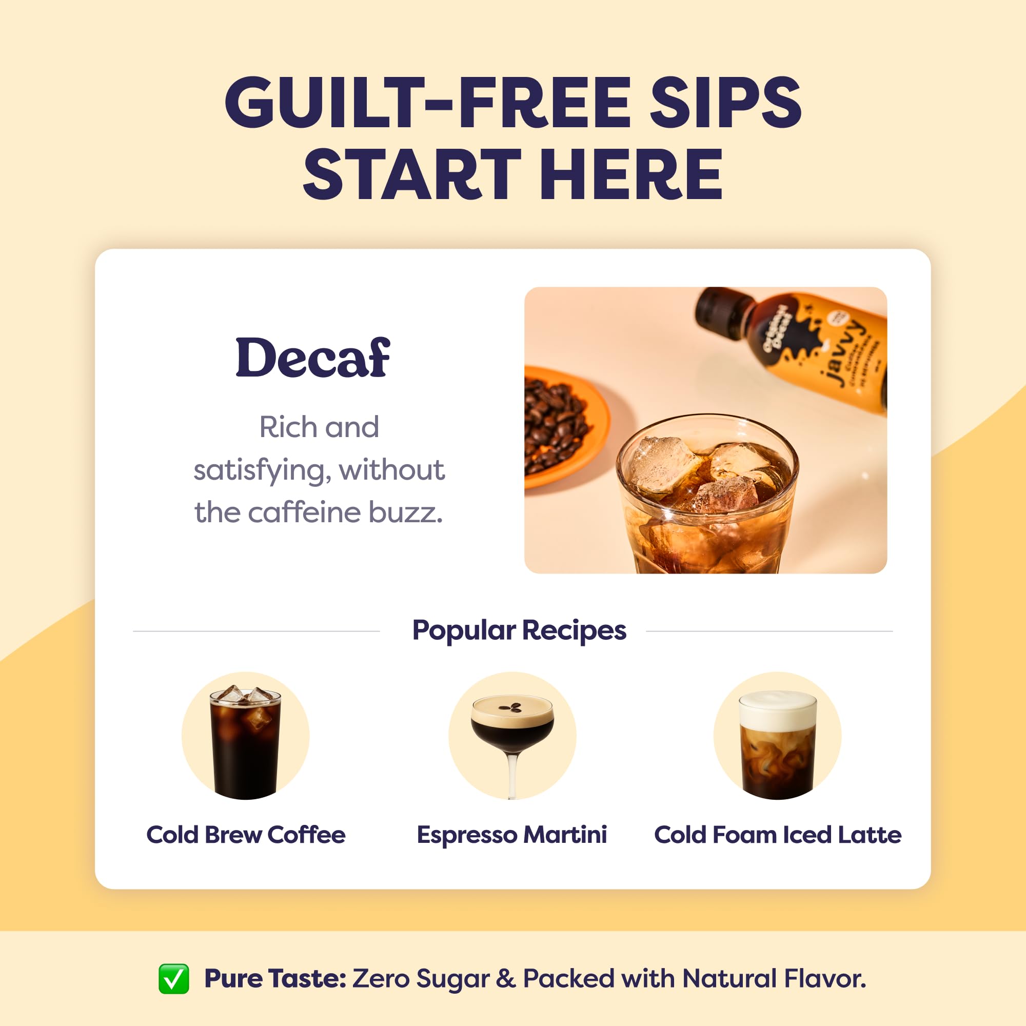 Javvy Coffee Concentrate latte foam for a creamy at-home drink