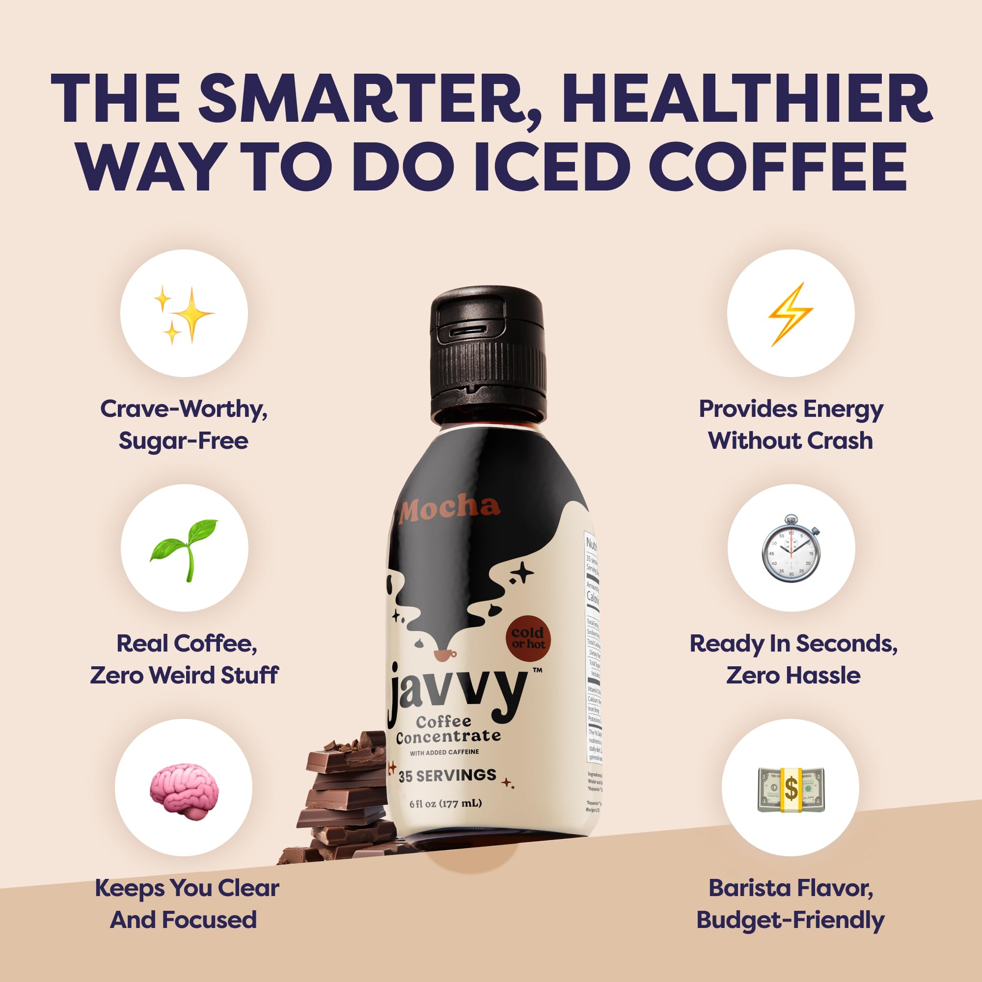 Measuring spoon with Javvy Mocha to show easy strength control.