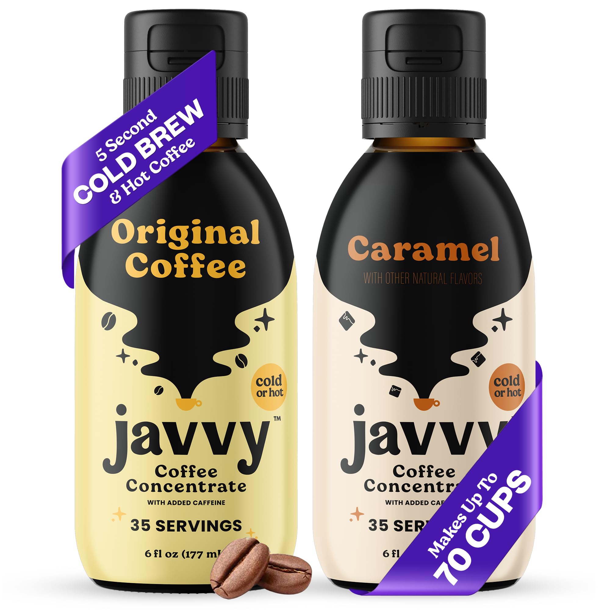 Javvy Coffee Concentrate Original bottle for hot or iced drinks