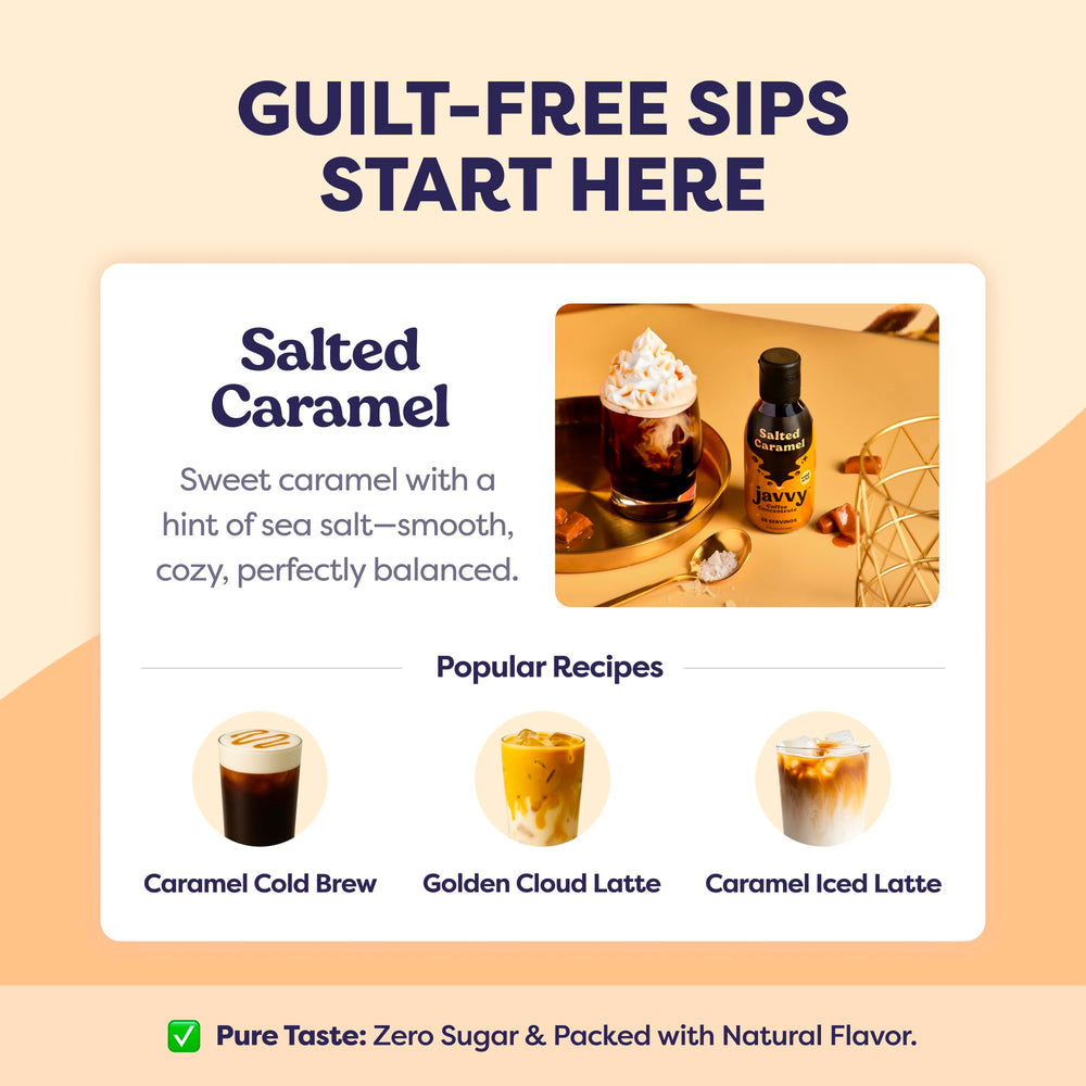 Steam rises from a Javvy Salted Caramel hot cup for hot drinks