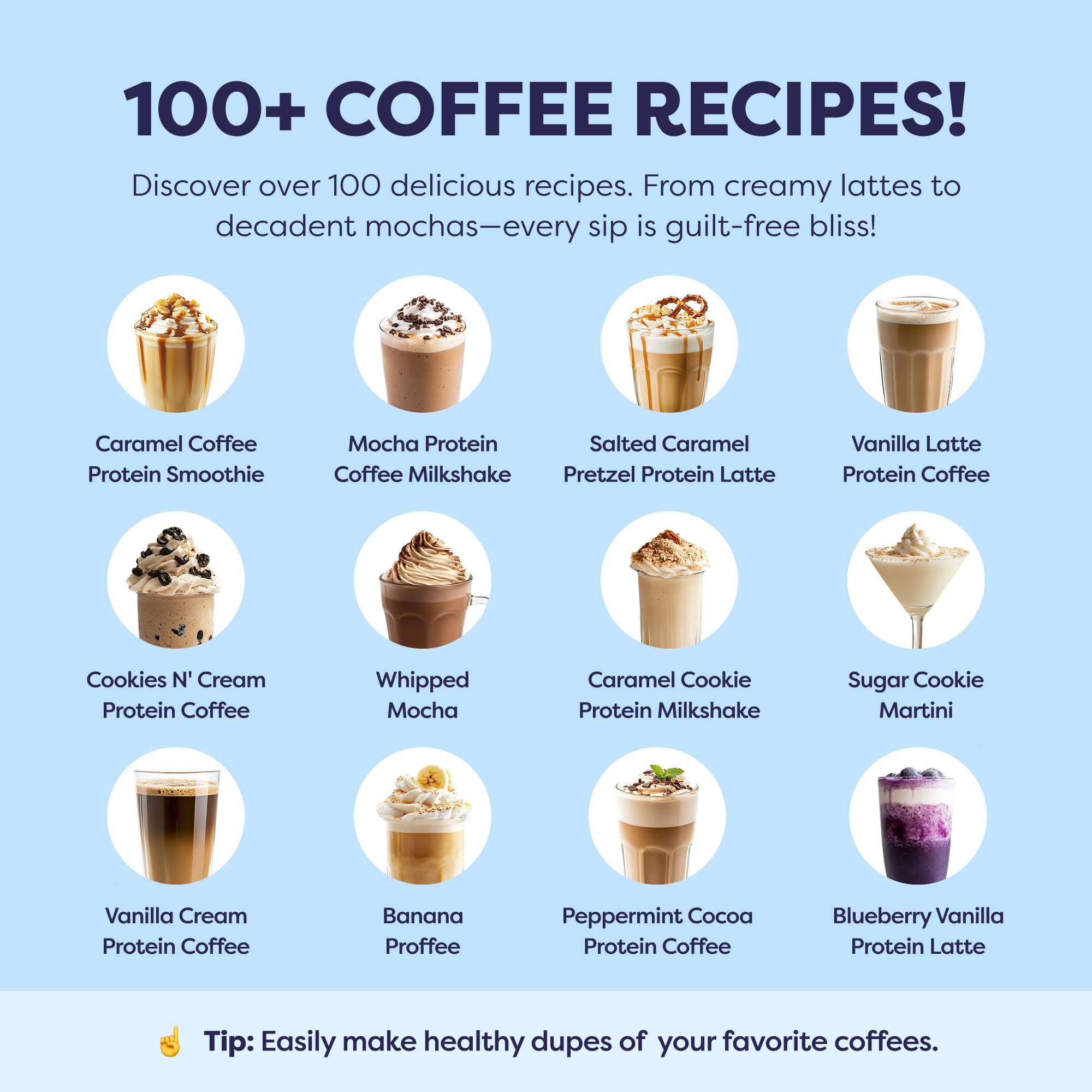 Pour-over view of Javvy iced coffee over ice