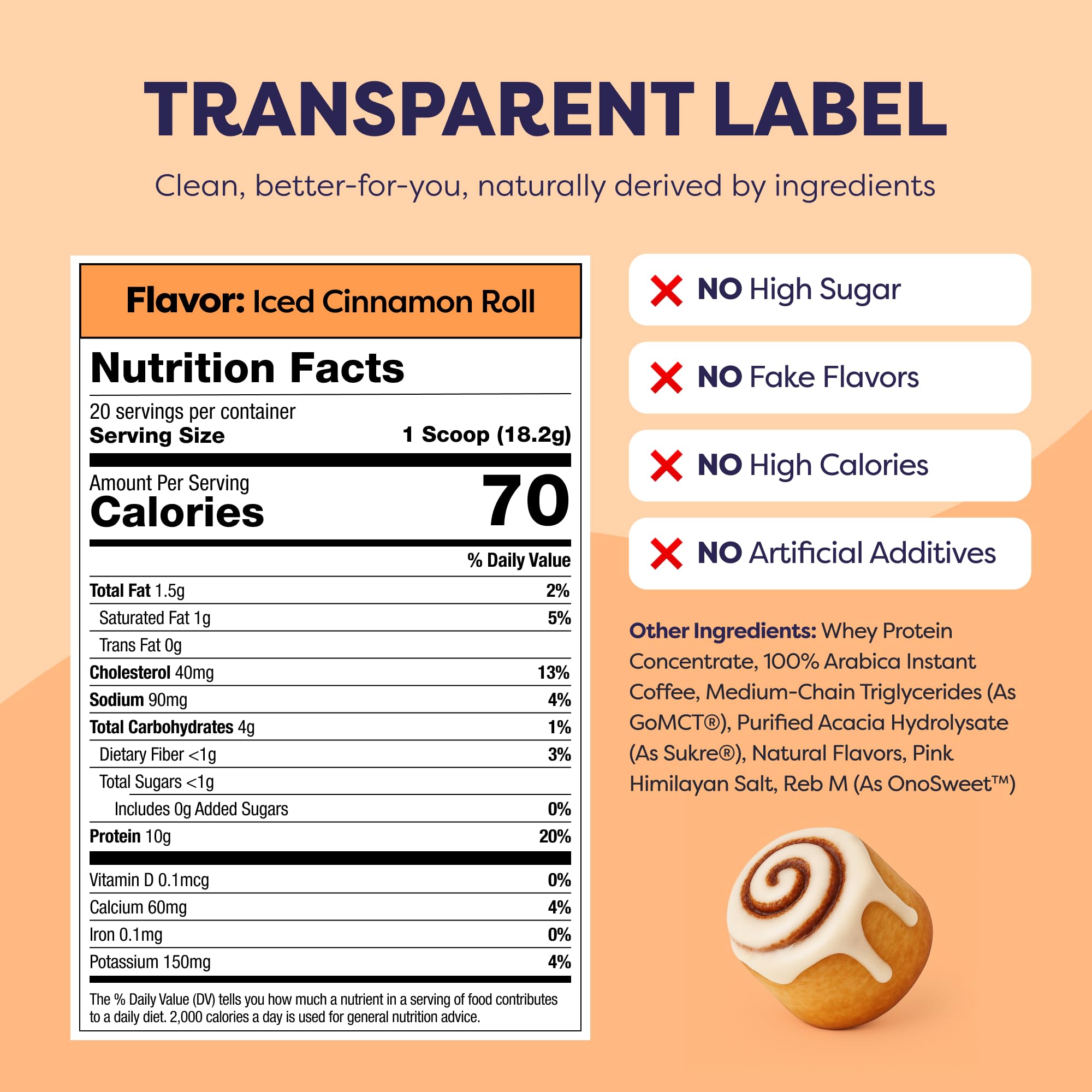 Javvy Iced Cinnamon Roll Protein Coffee packaging front