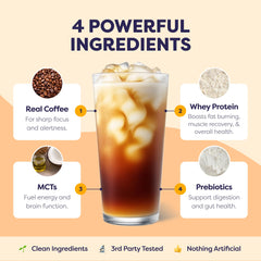 Javvy Instant Iced Coffee packets demonstrating quick, mess-free preparation.