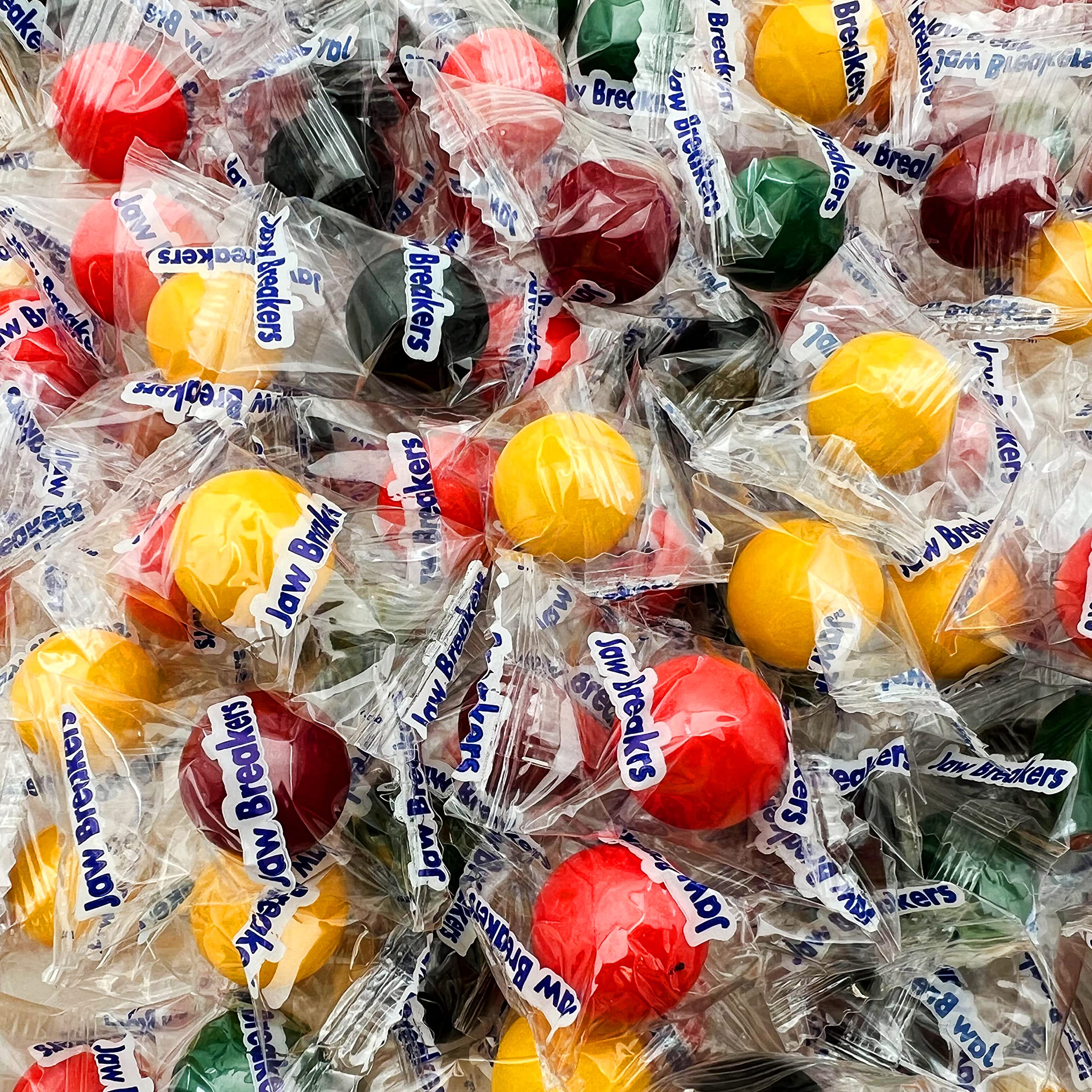 Jaw Breakers hard candy assortment with colorful layers, ideal for party snacking.