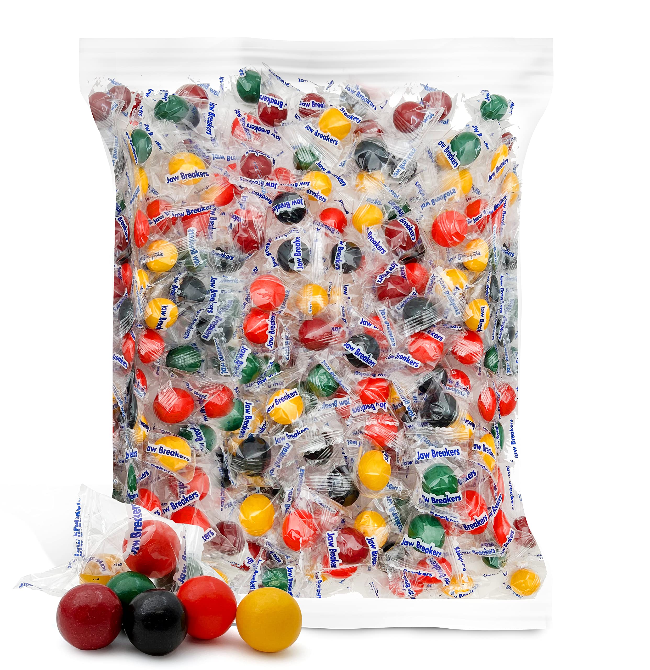 Individually wrapped Jaw Breakers pieces ready for sharing in bulk.