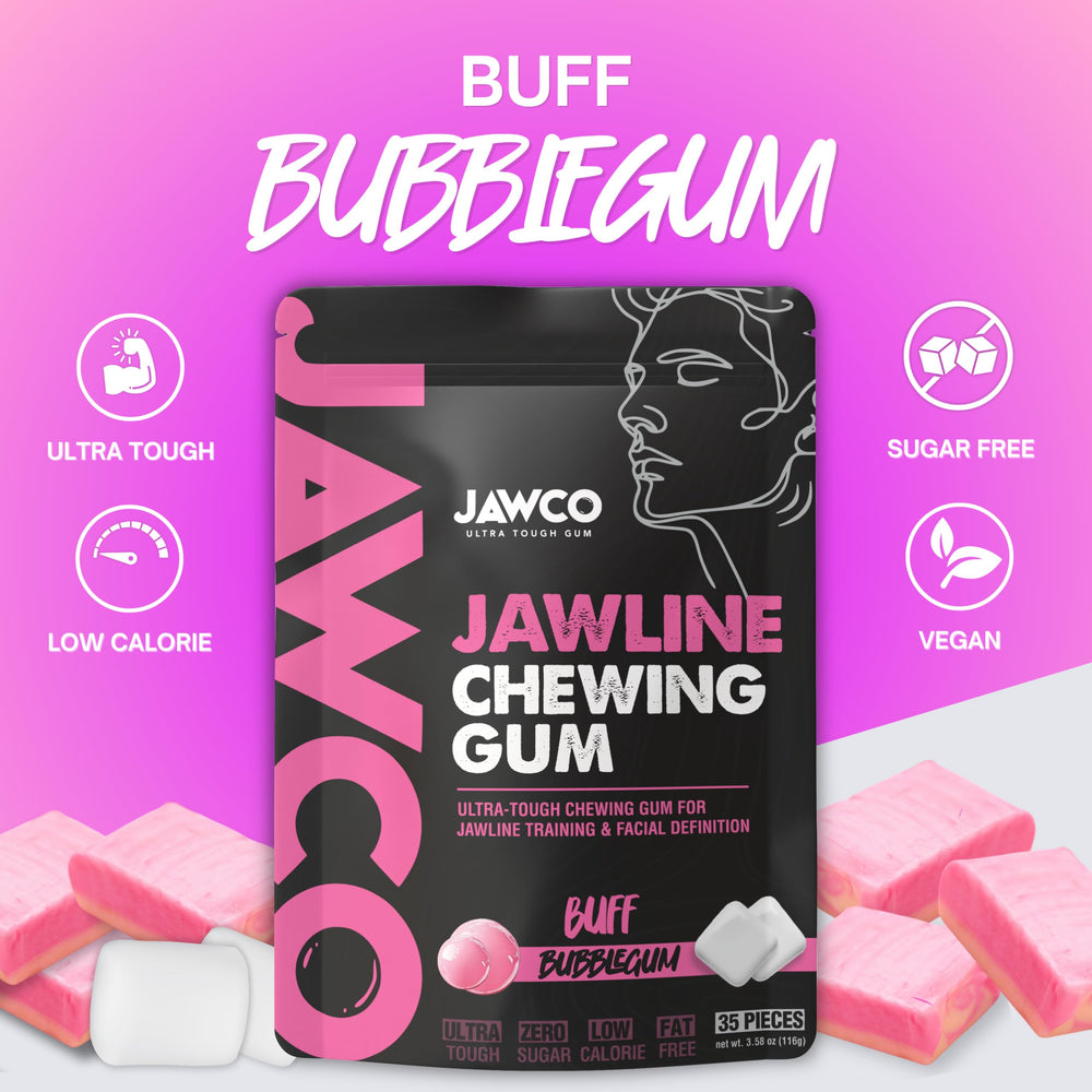 JAWCO 15x Hardness Chew Action shows intense resistance training.