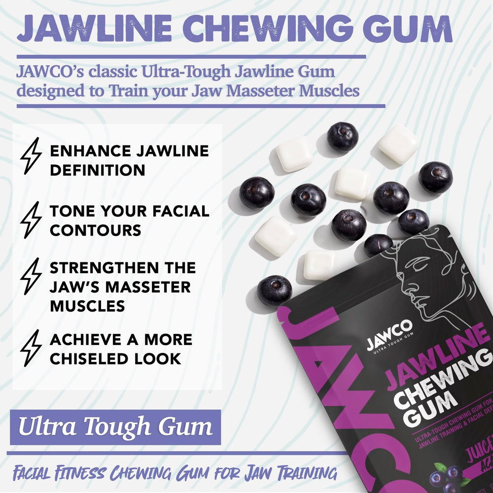JAWCO Acai flavor chew delivering refreshing practice during routines.