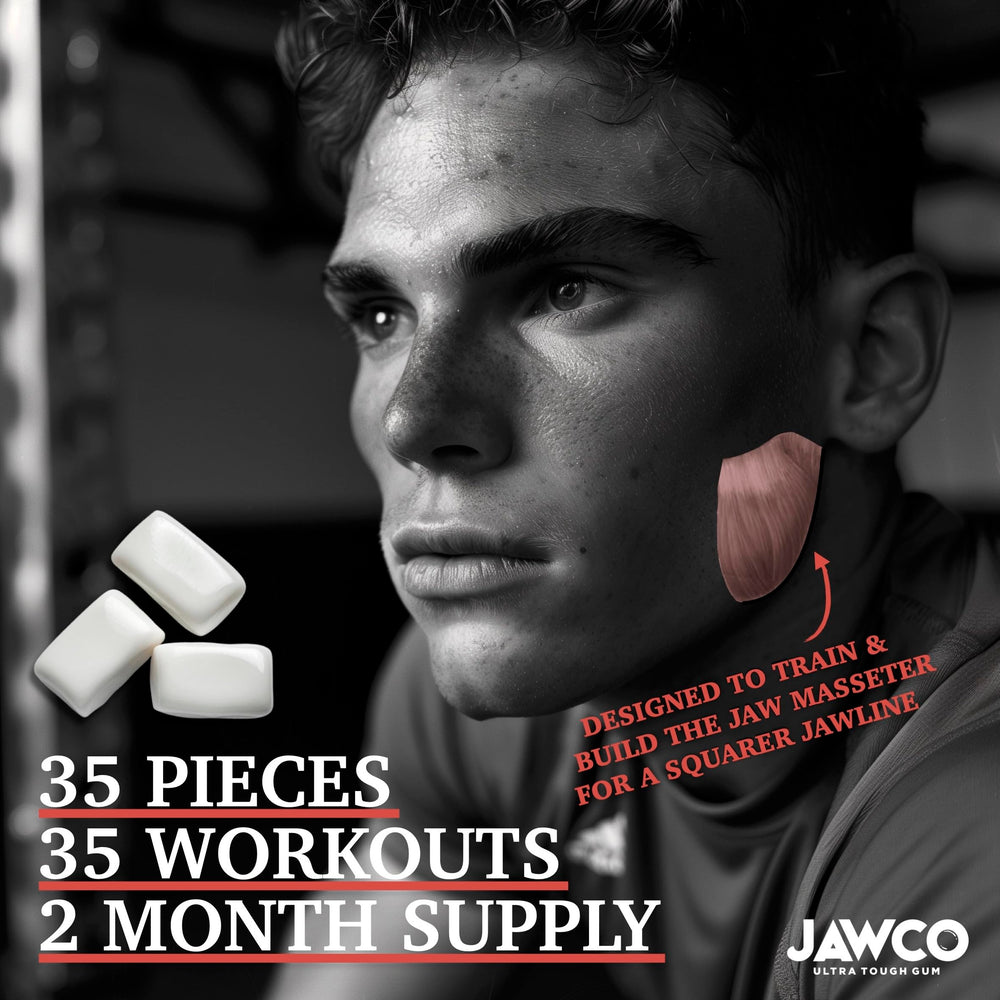 JAWCO chiseled cinnamon texture closeup hints bold flavor and workout feel.
