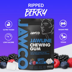 JAWCO close-up chew-action showing resistant chew for targeted muscle engagement.