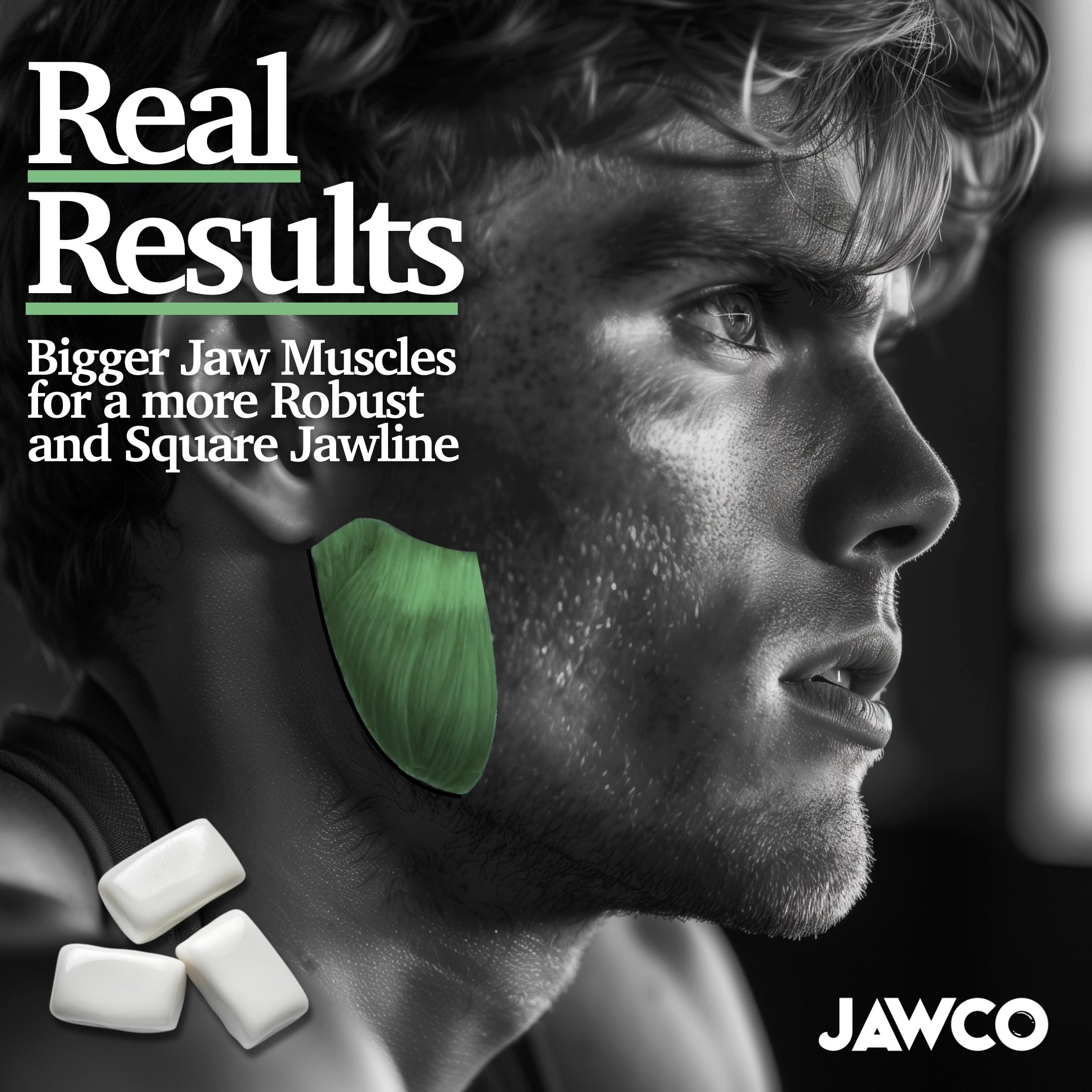 JAWCO daily face training concept with 35 pieces for consistent workouts.
