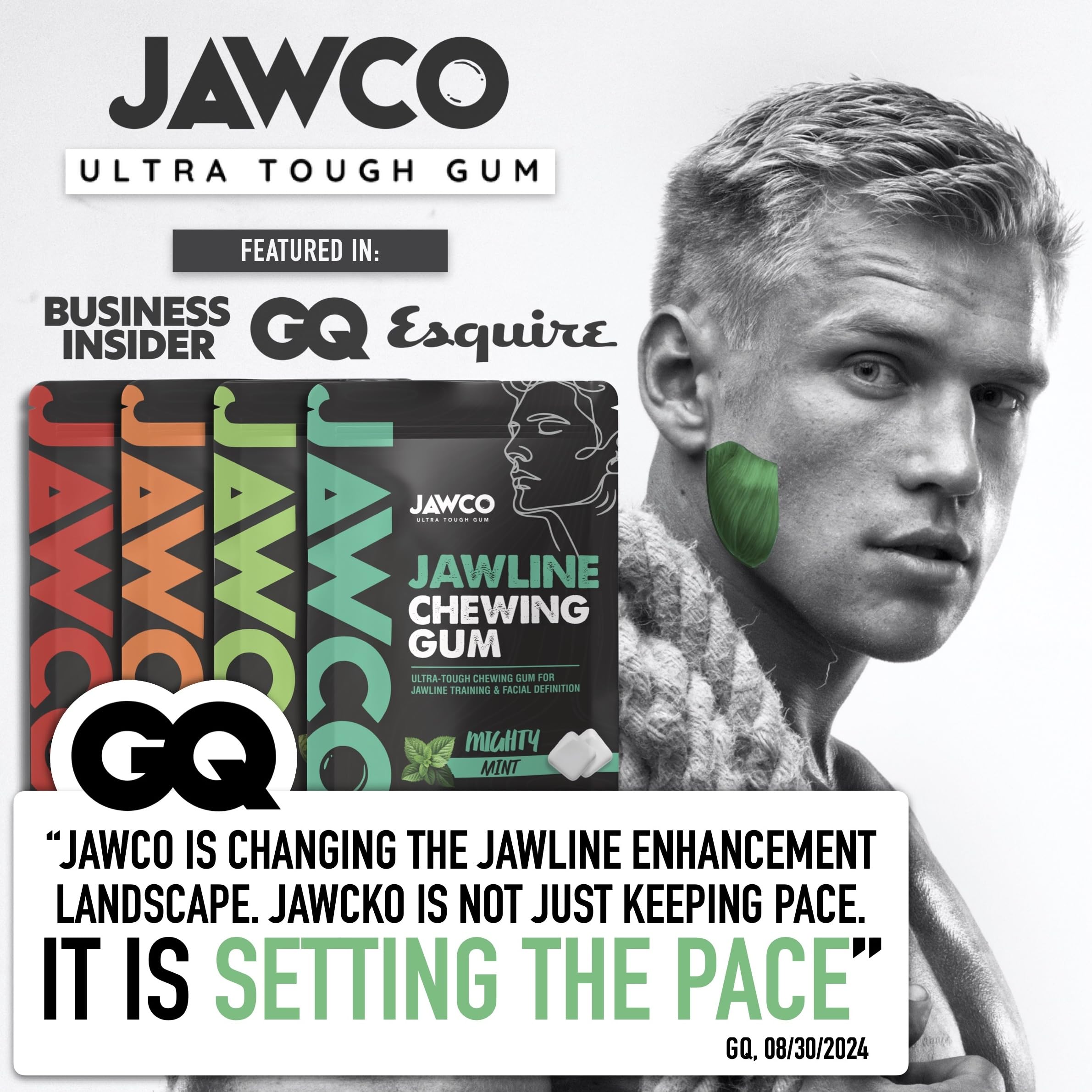 JAWCO 35-piece daily workout pack for consistent jaw training.