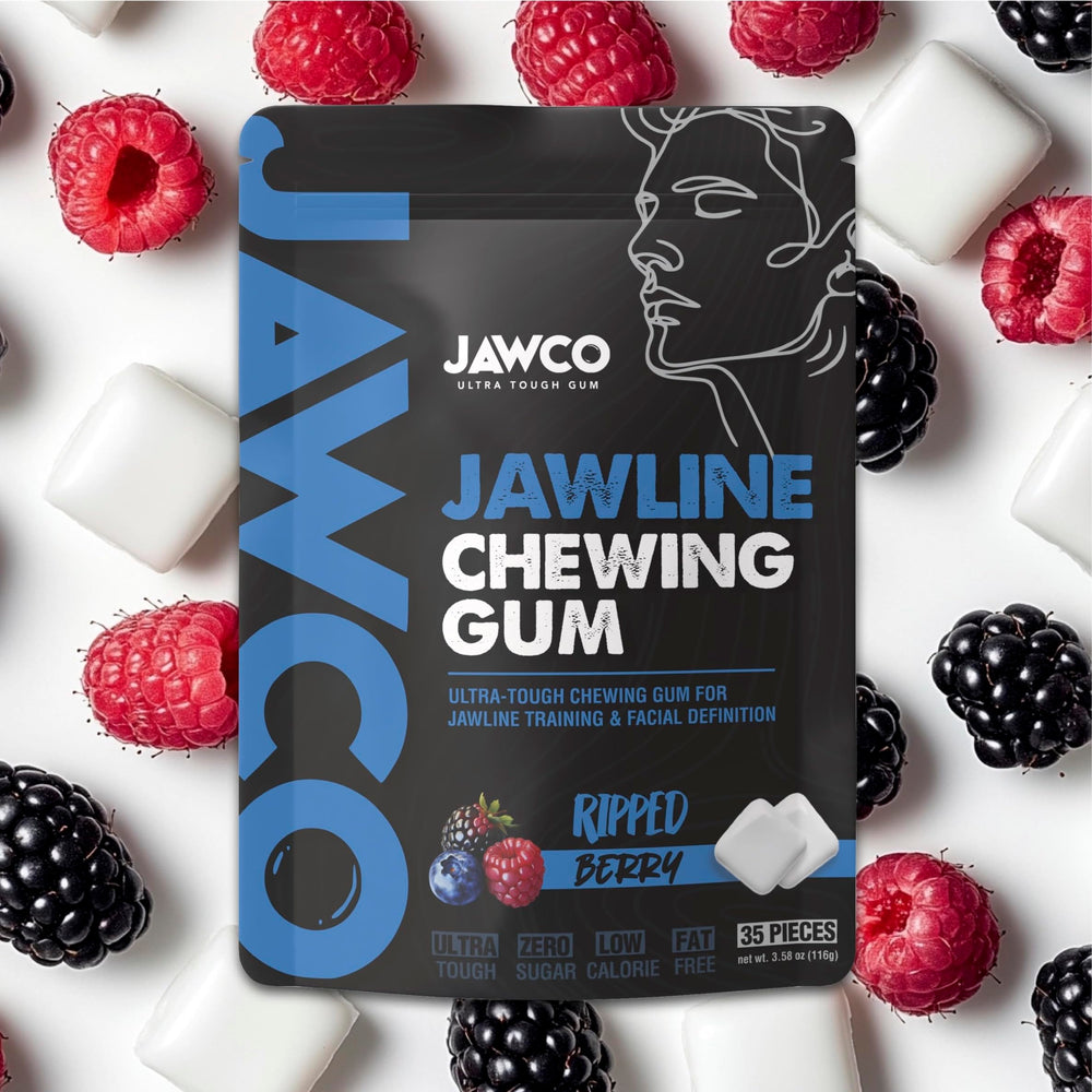 JAWCO face-training chew may support improved facial tone with regular use.
