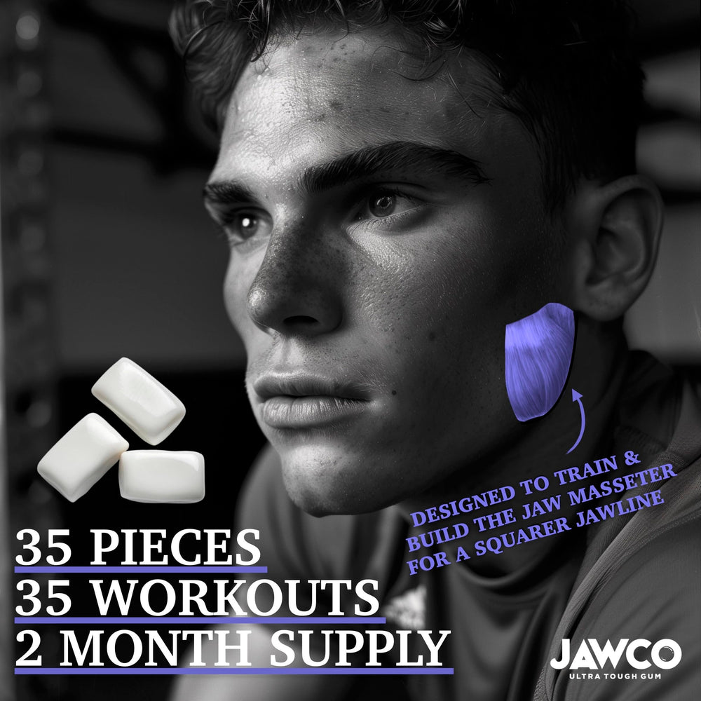 JAWCO Natural mastication design emphasizing realistic chewing pattern.