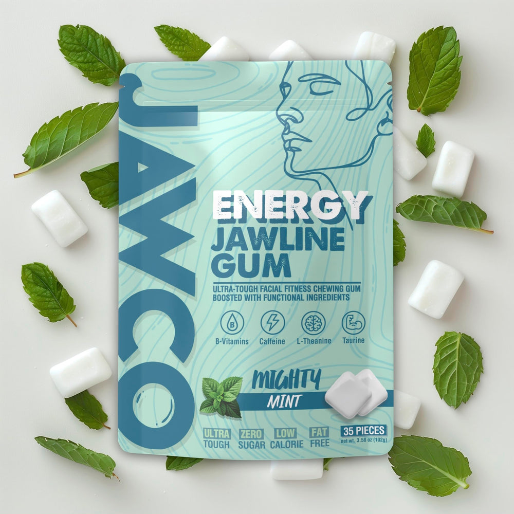 JAWCO energy mint flavor shot captures refreshing bite for quick recharge.