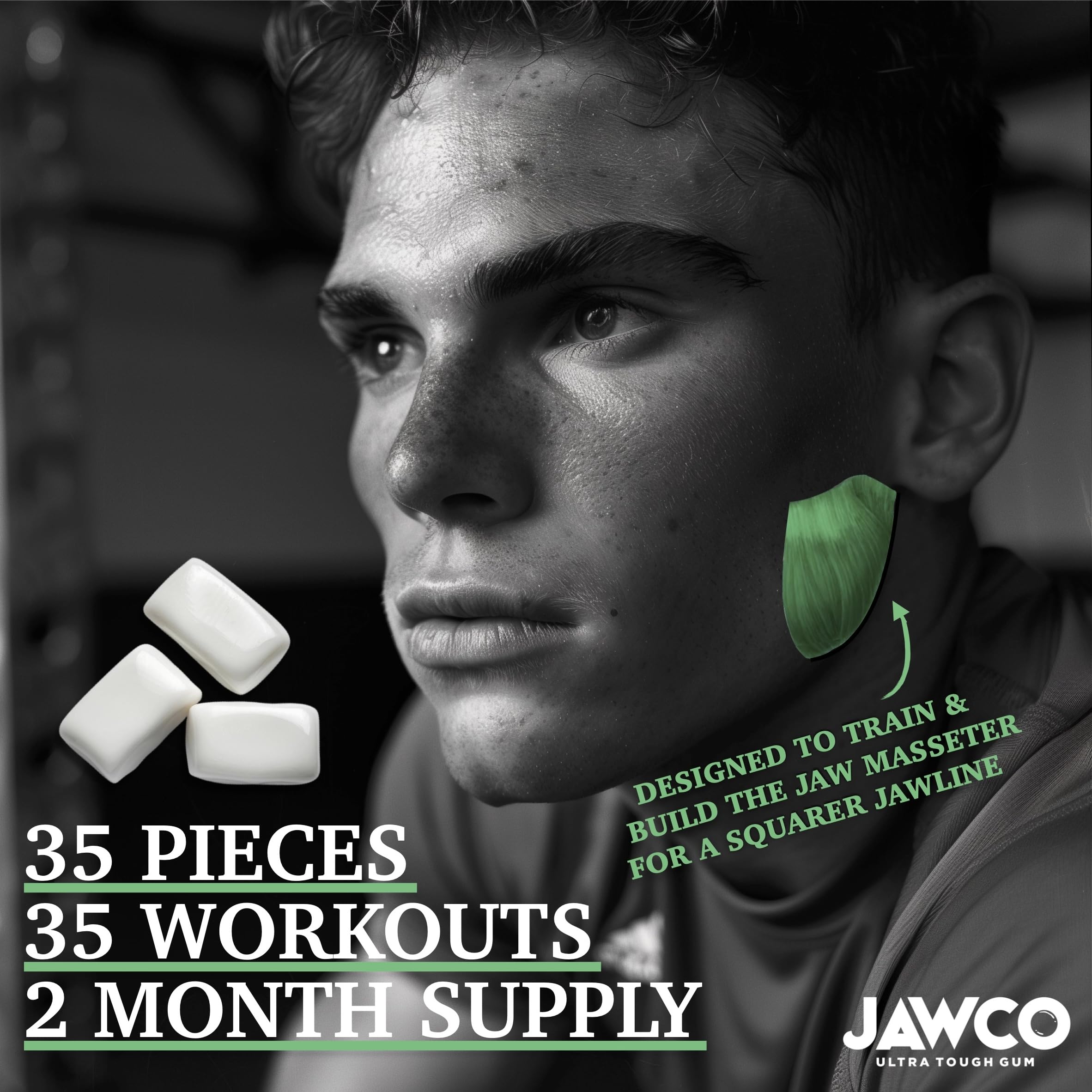 JAWCO sugar-free vegan gum with no aspartame promotes a clean formula