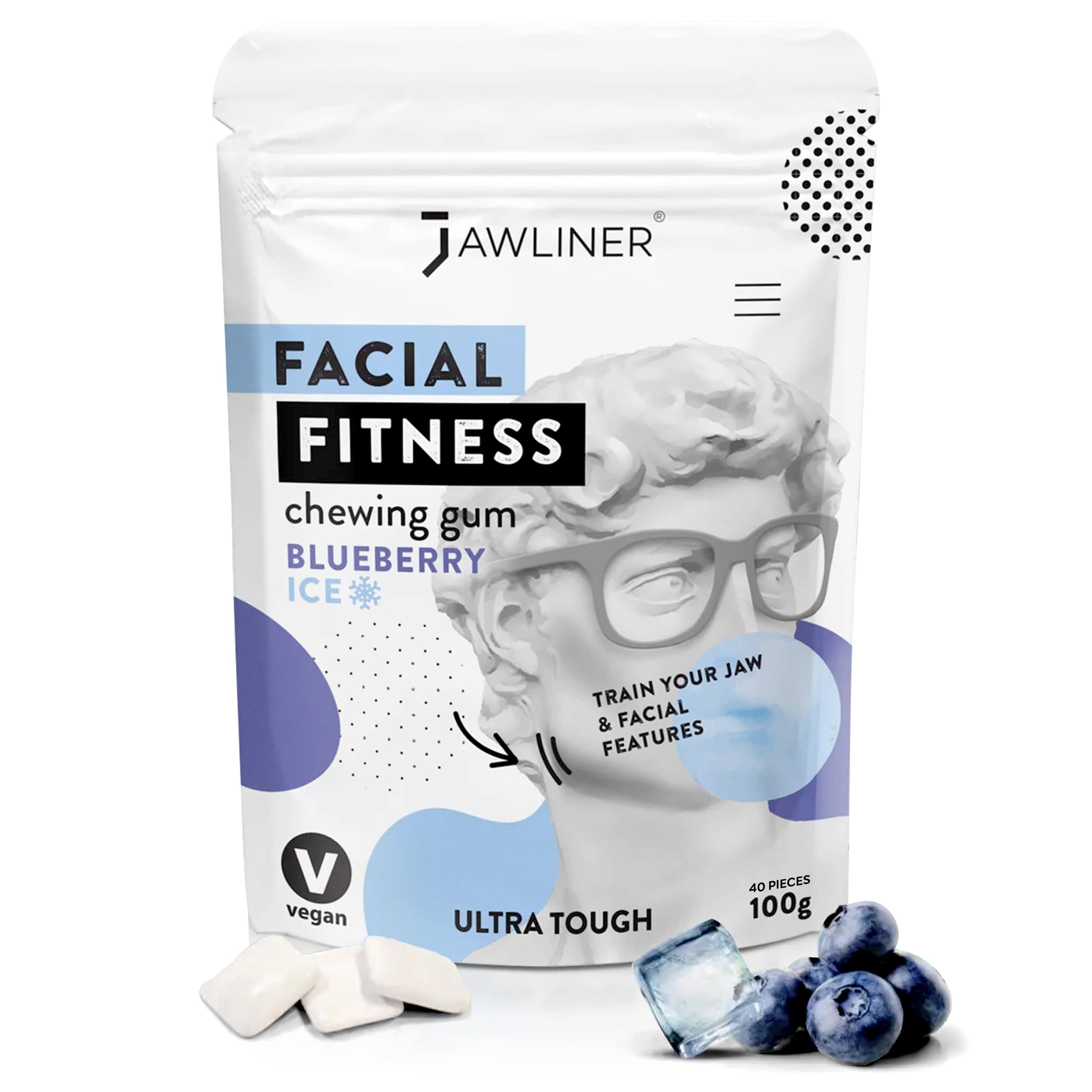 Jawliner 15x harder gum pack for intense jawline training