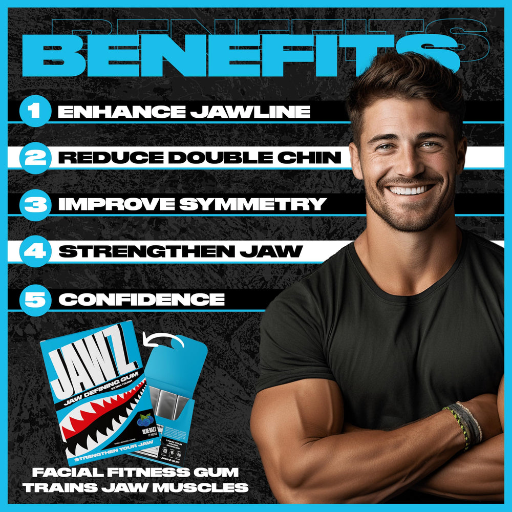 Jawz Gum chewing action showing active jaw engagement.