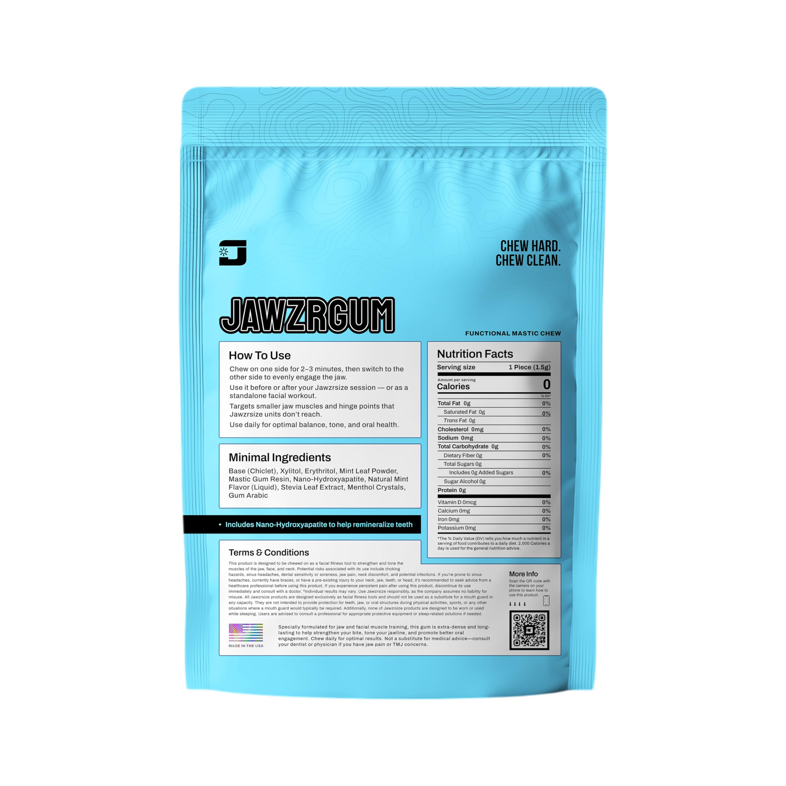 Close-up of Jawzrsize OG Mastic Gum texture shows clean, organic ingredients.