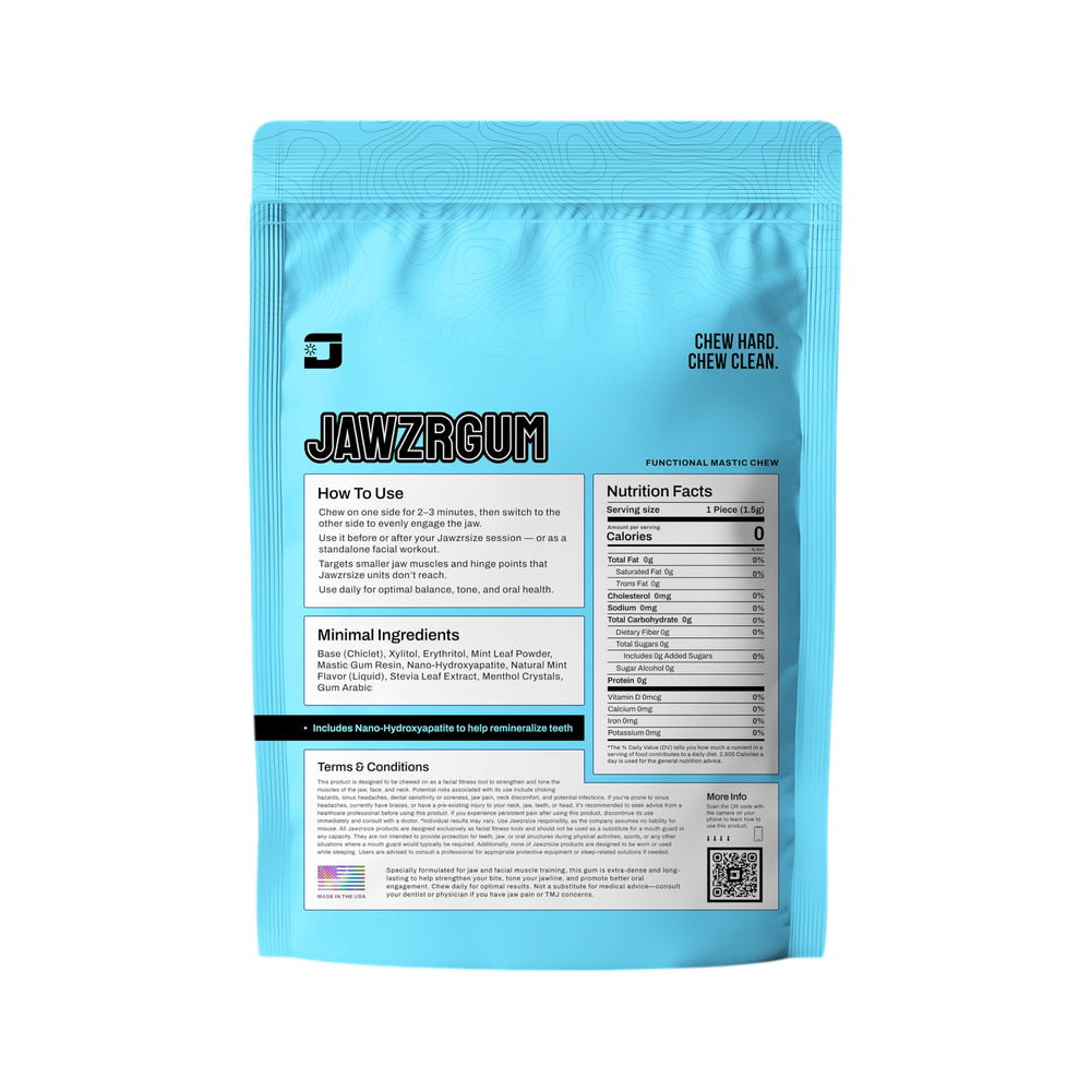 Close-up of Jawzrsize OG Mastic Gum texture shows clean, organic ingredients.