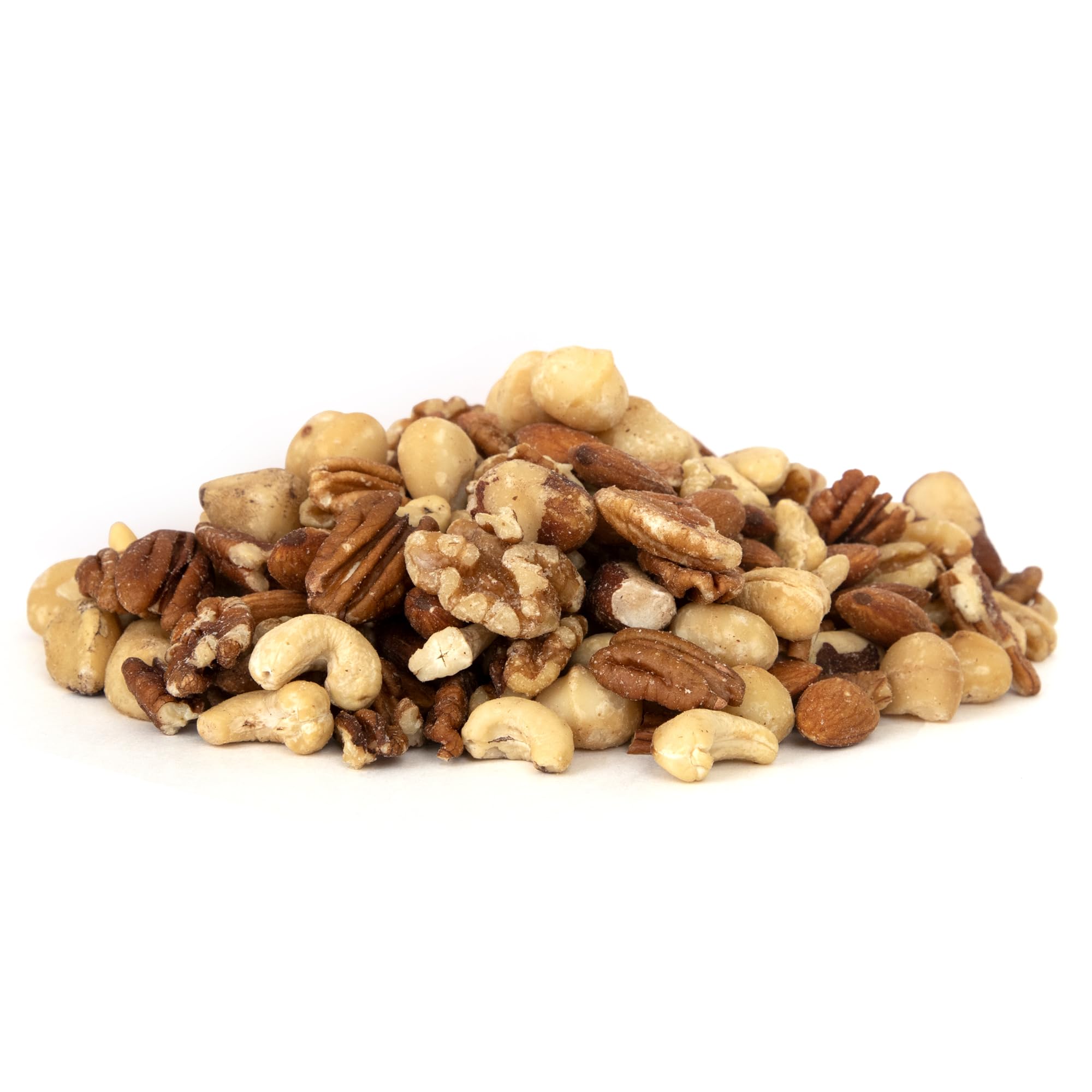 Jaybee's Raw Deluxe Mixed Nuts—cashews highlight creamy texture for versatile use